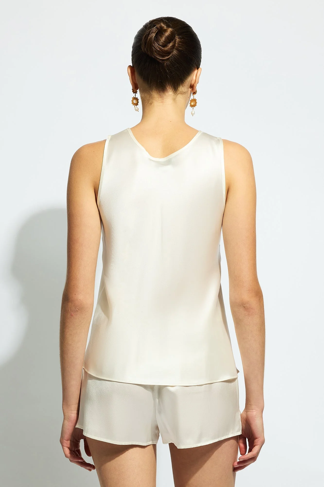 Pure Silk Singlet | Creme - Image 6