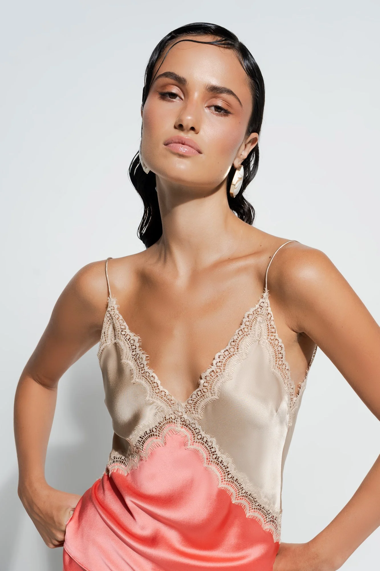 Sadie Cami | Coral/Almond - Image 2