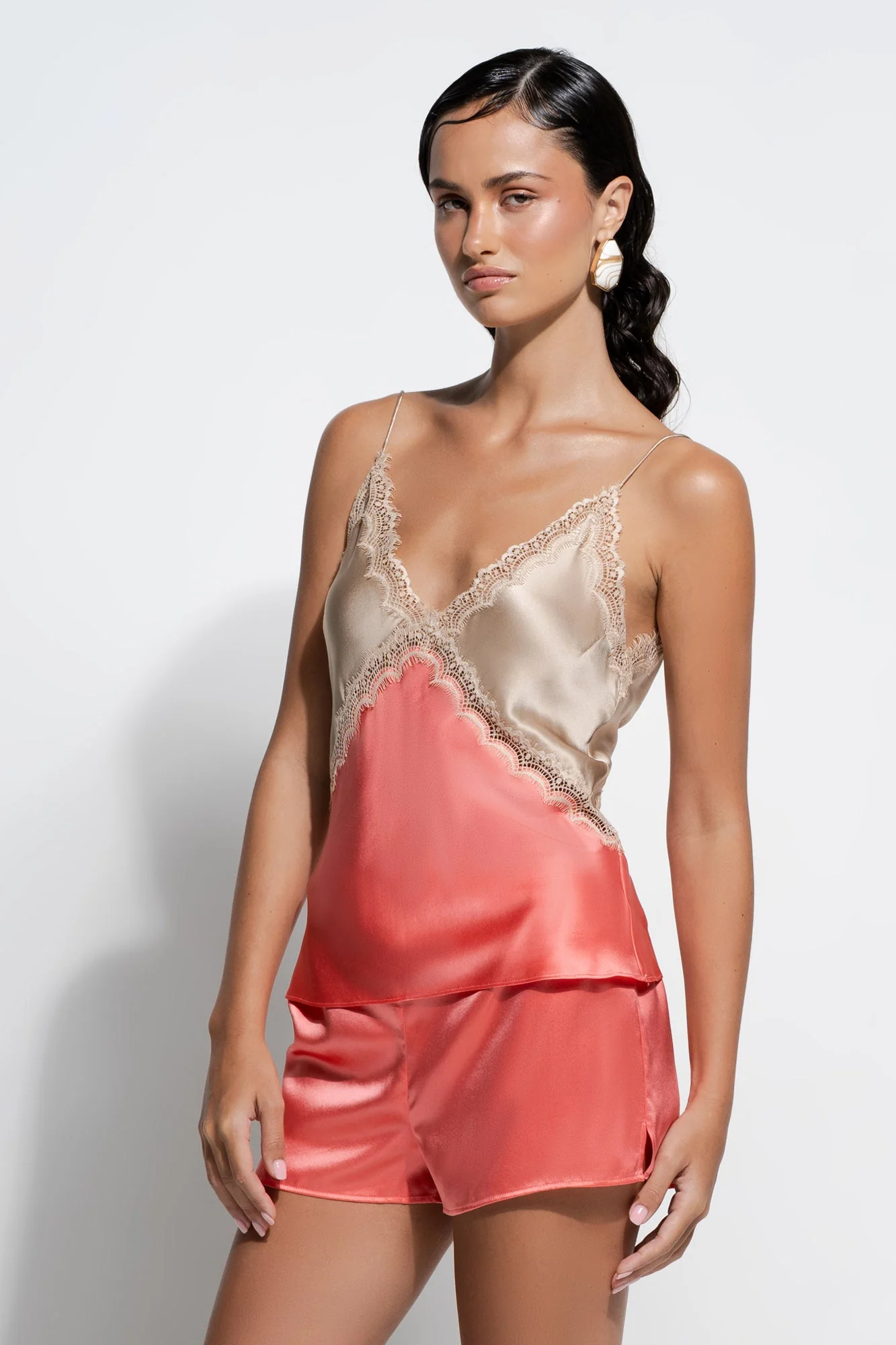 Sadie Cami | Coral/Almond - Image 3