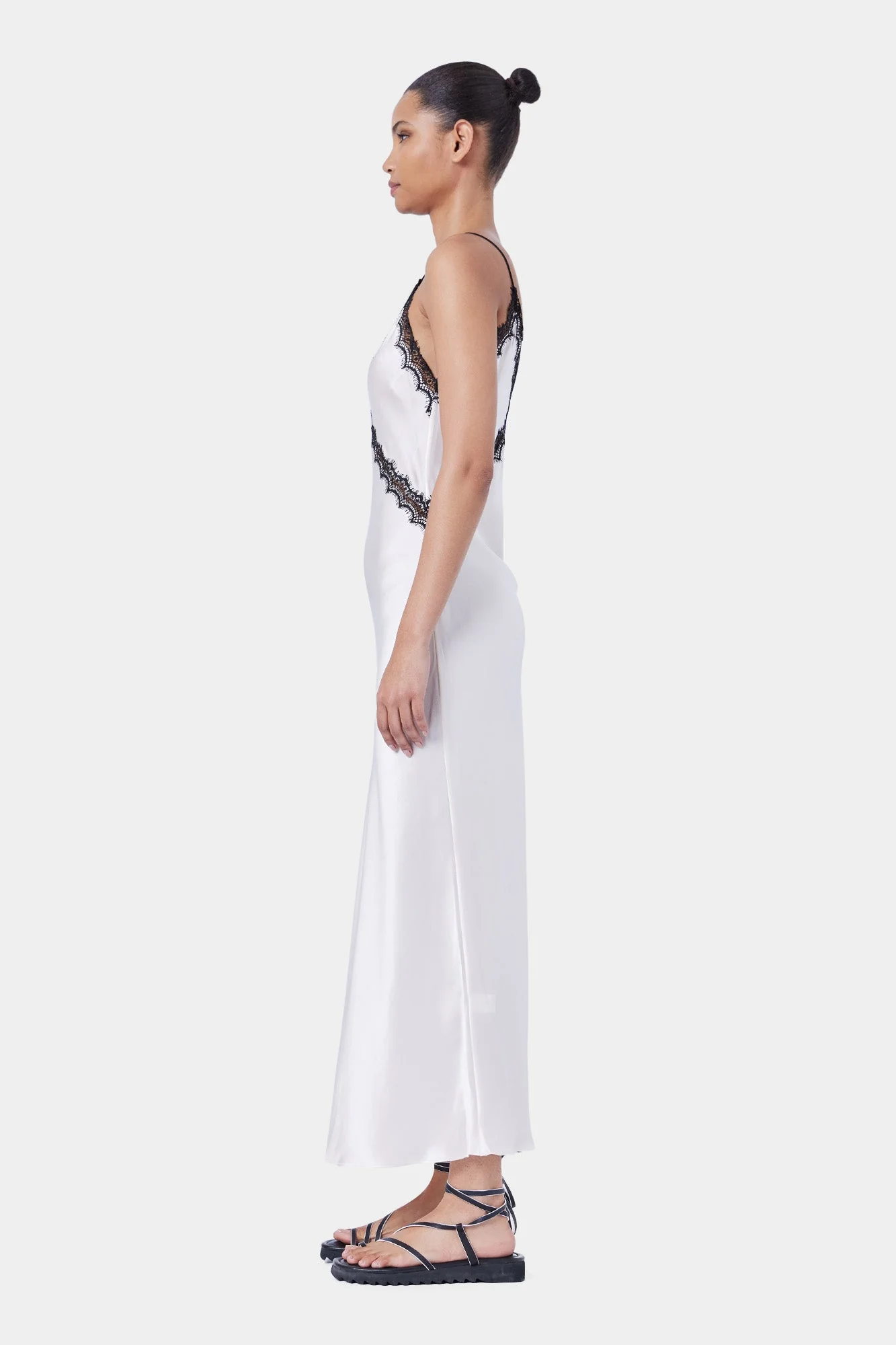 Sadie Dress | Cream W/Black - Image 3