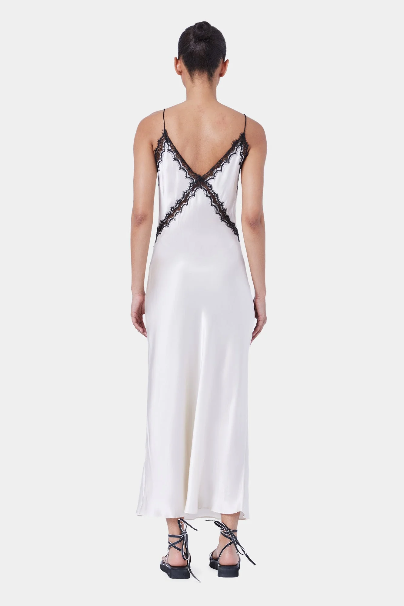 Sadie Dress | Cream W/Black - Image 4