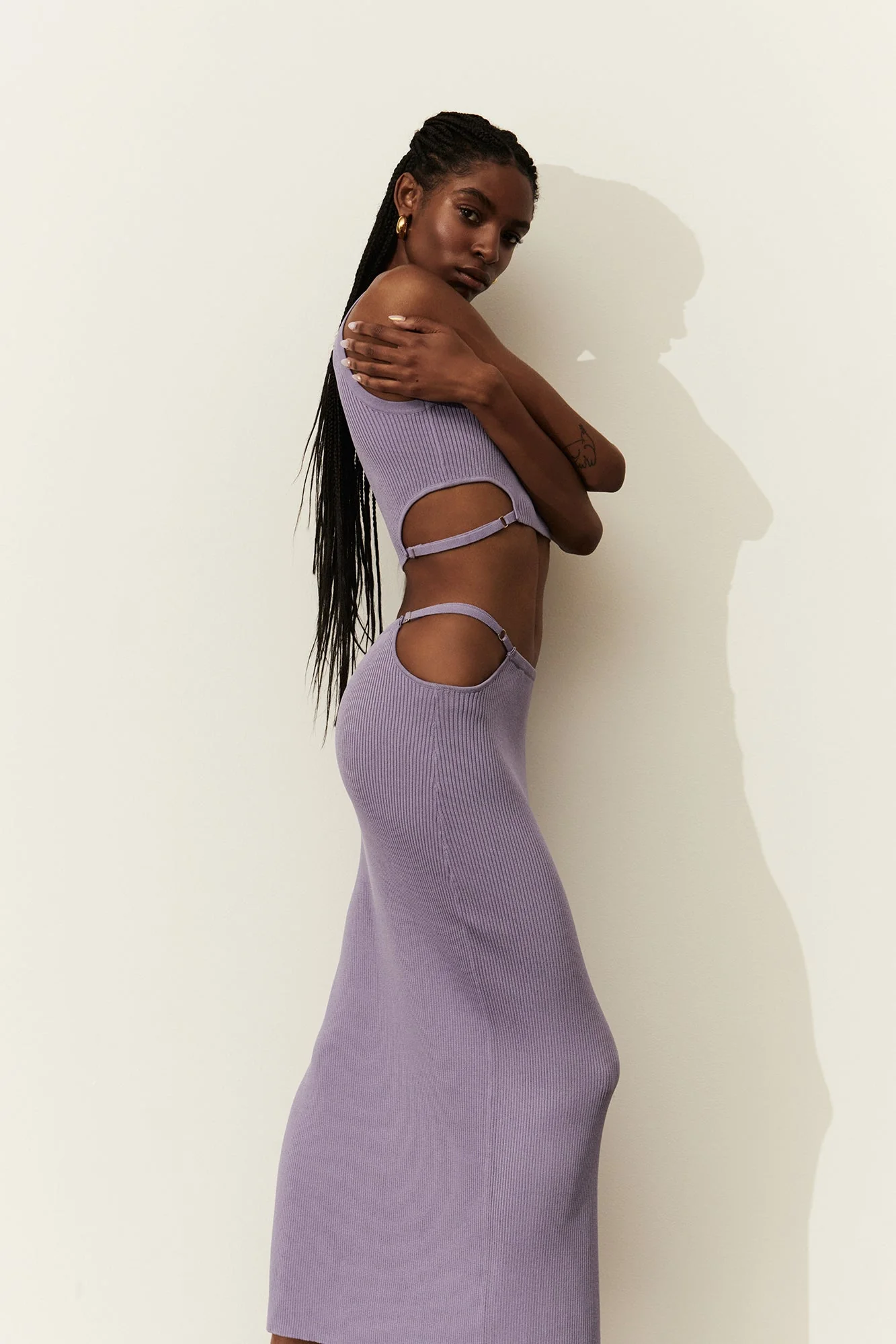 Selena Knit Skirt | Lavender - Image 2