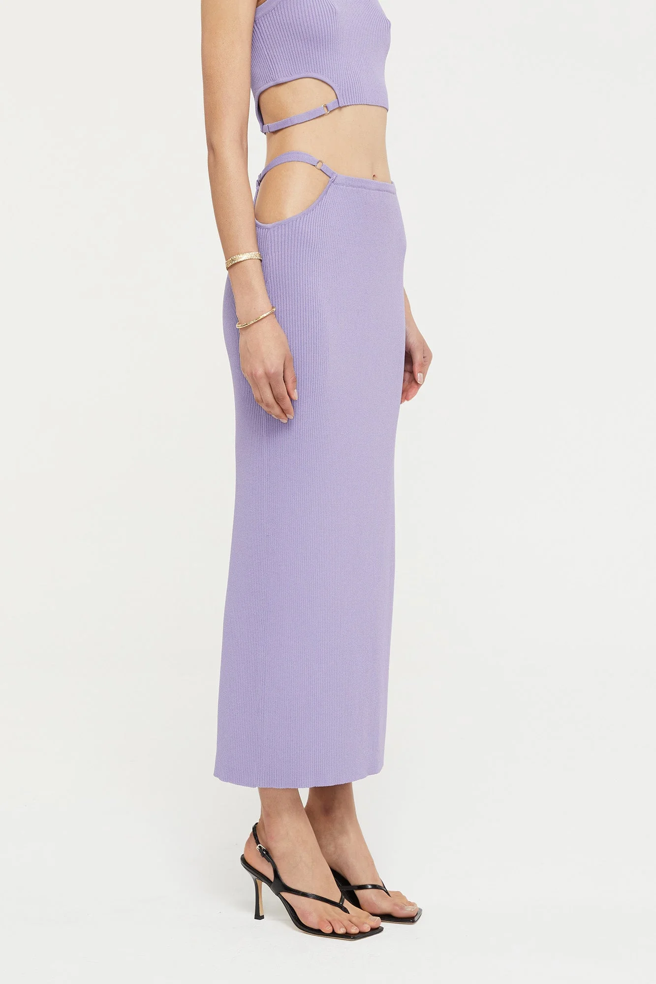 Selena Knit Skirt | Lavender - Image 4