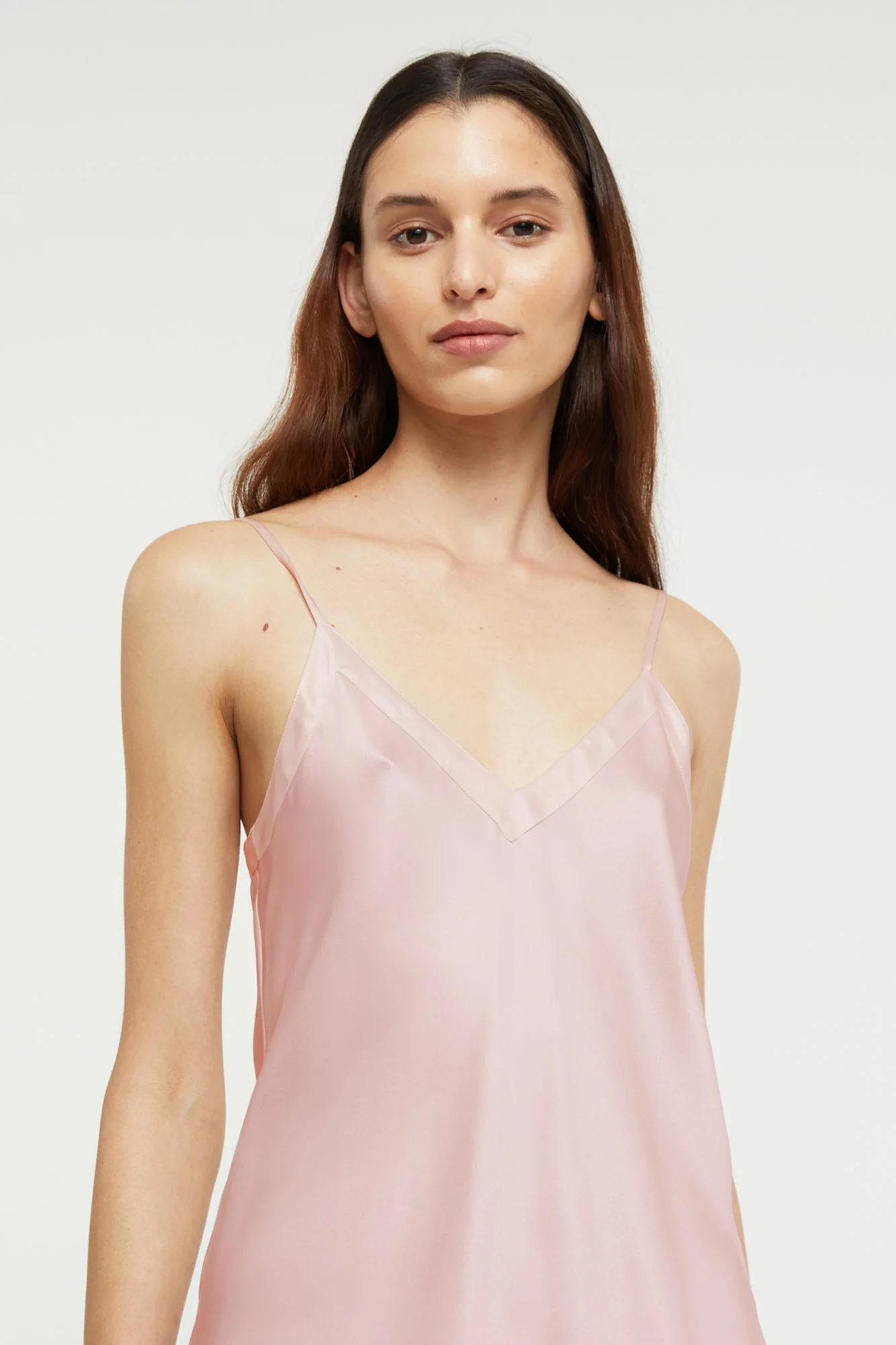 Silk Bias Cut Cami | Bridal Rose - Image 2