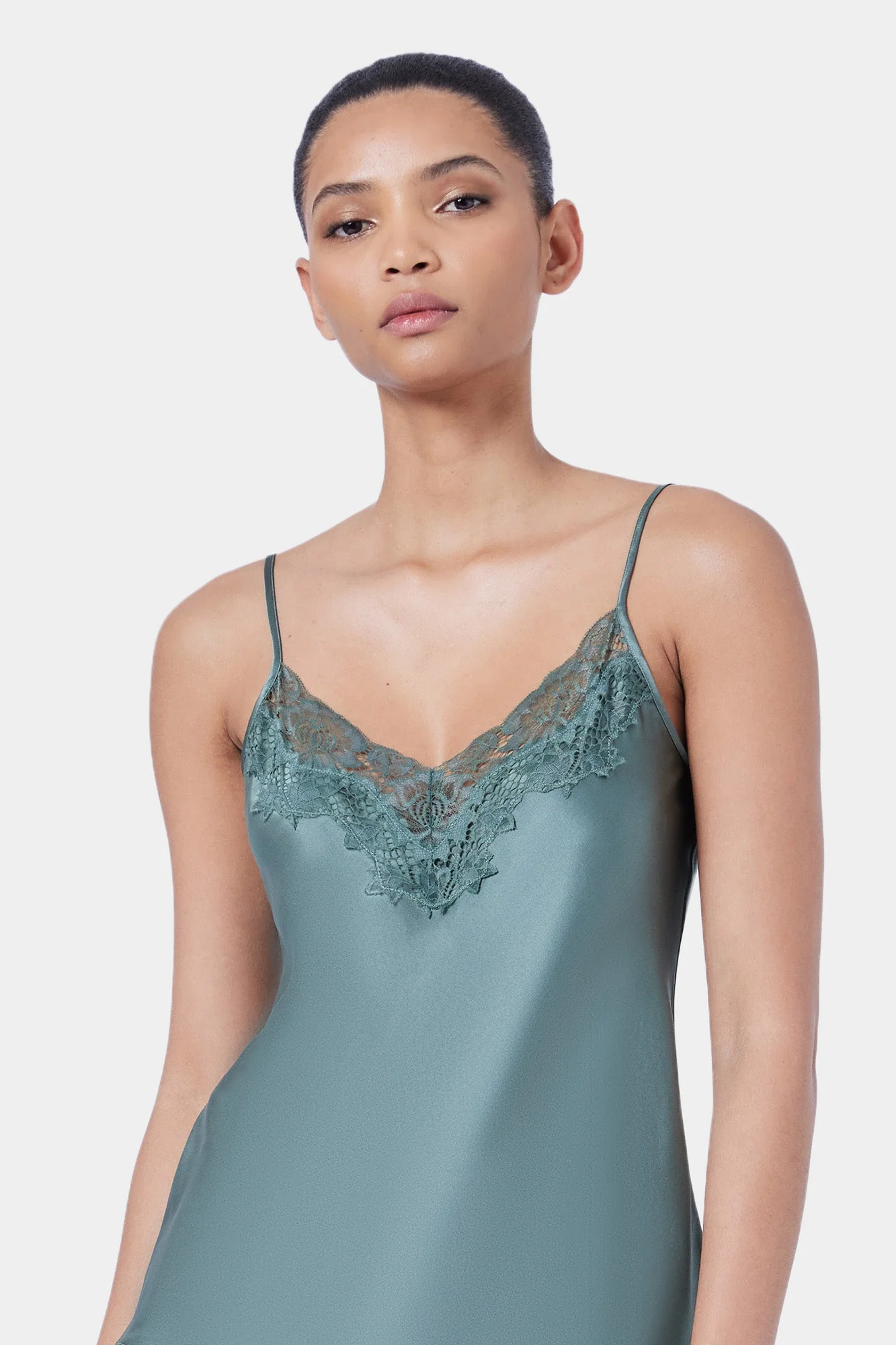 Silk Cami | Moss - Image 3
