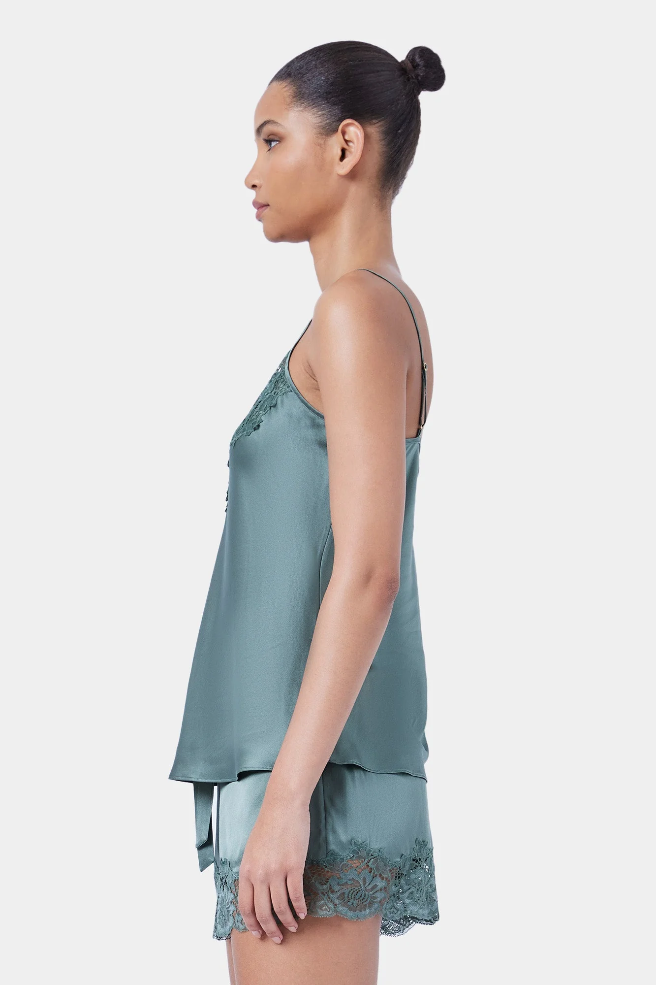 Silk Cami | Moss - Image 4