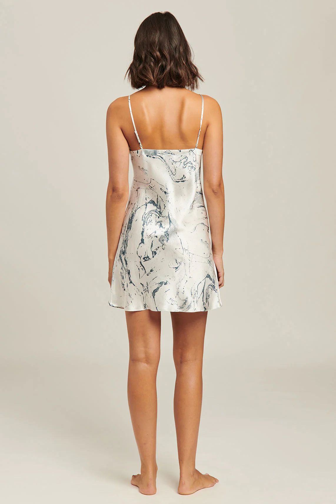 Silk Chemise | Carrara Marble - Image 5