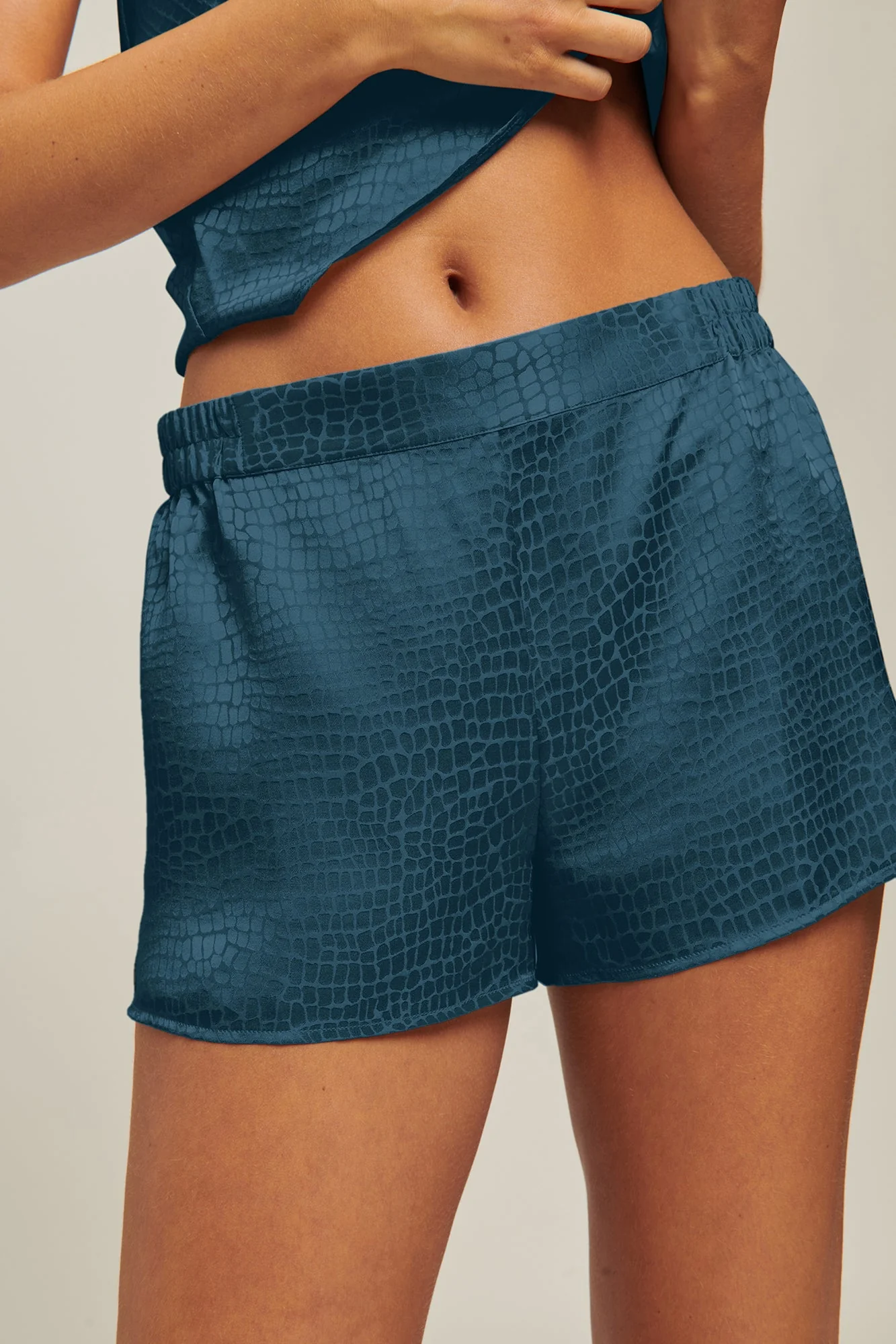 Silk Jacquard Short | Orion Blue - Image 2