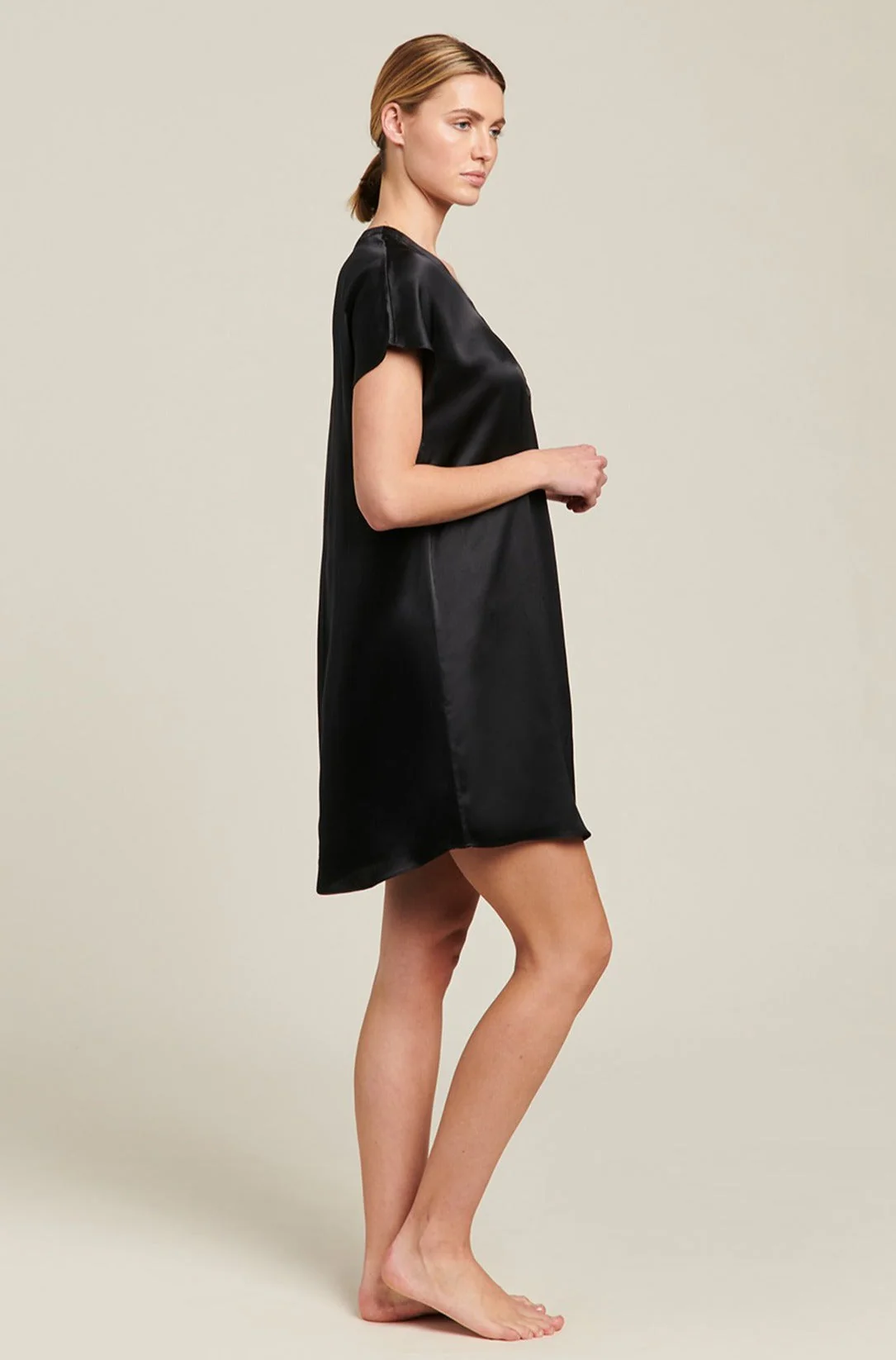 Silk Kaftan | Black - Image 3