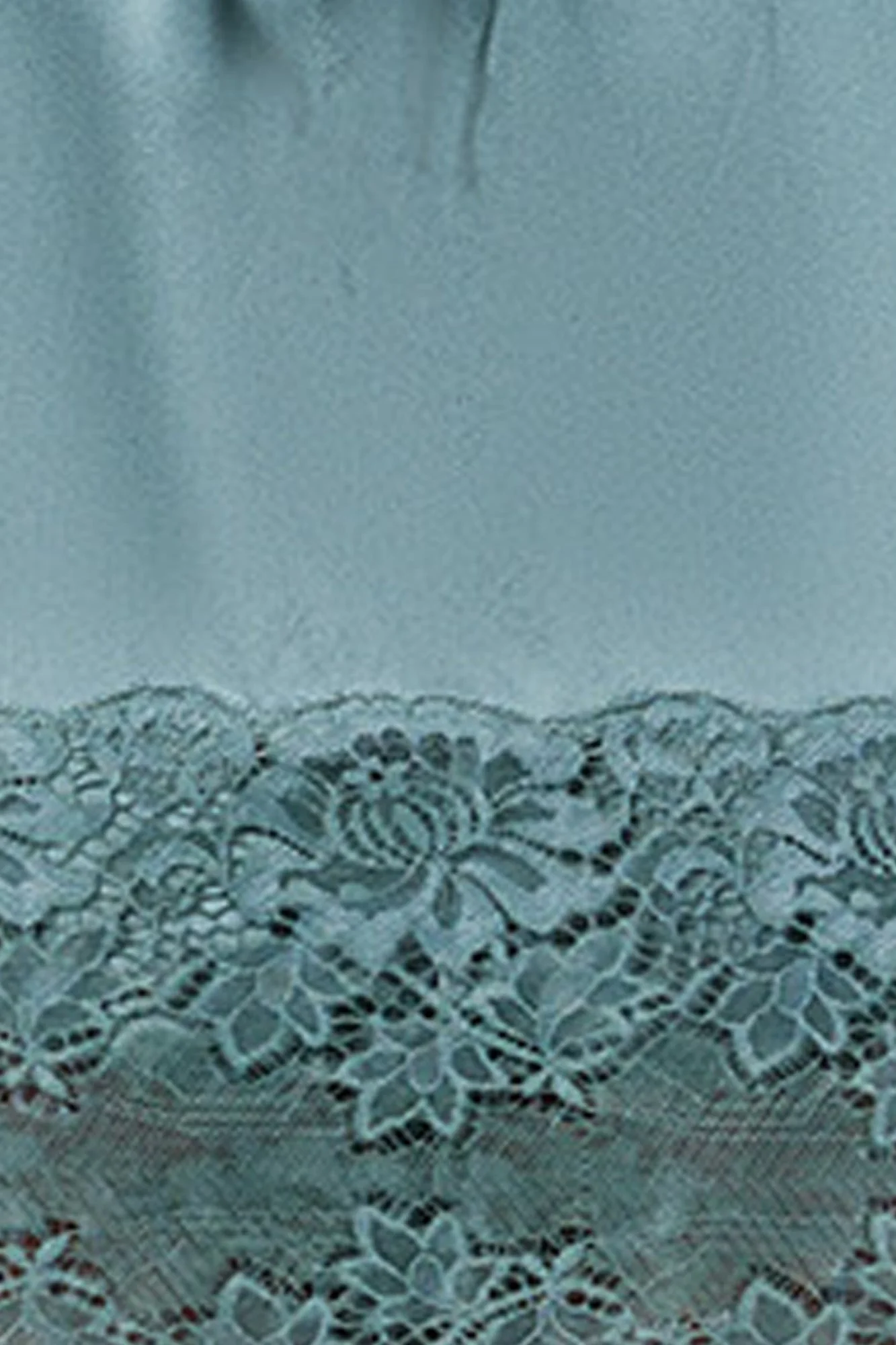 Silk Lace Robe | Moss - Image 6