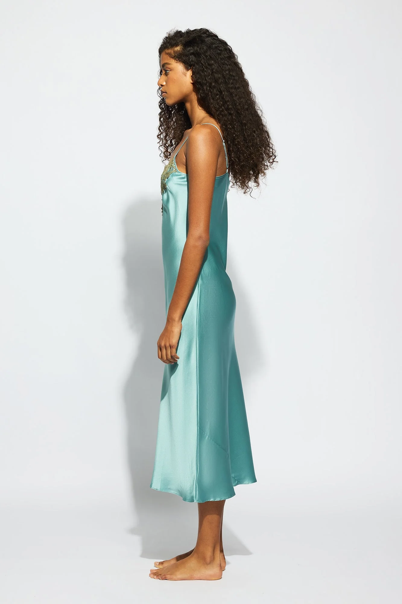 Silk Lace Slip | River - Image 3