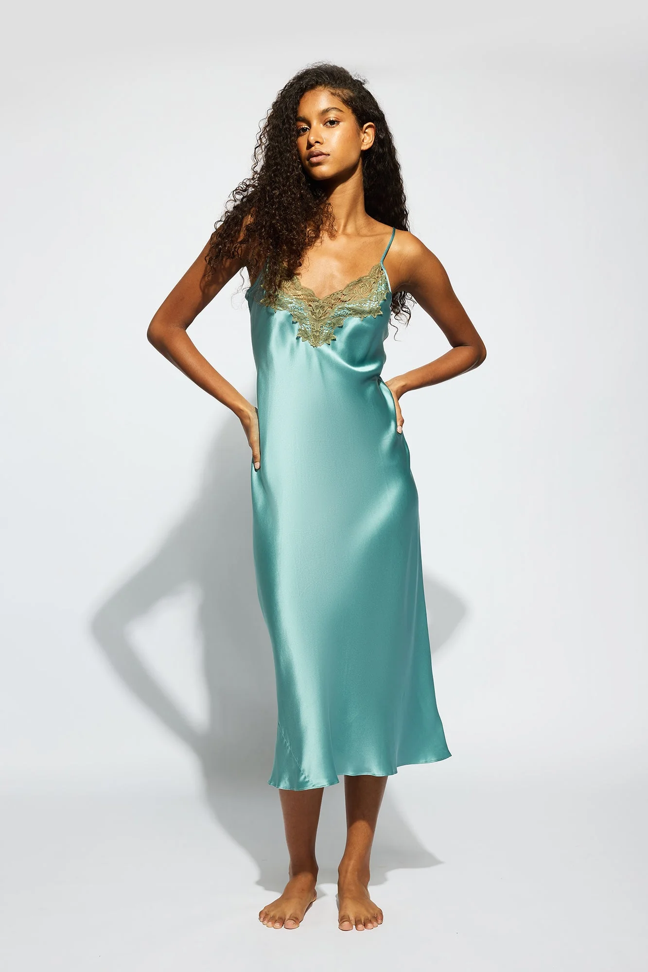 Silk Lace Slip | River - Image 5