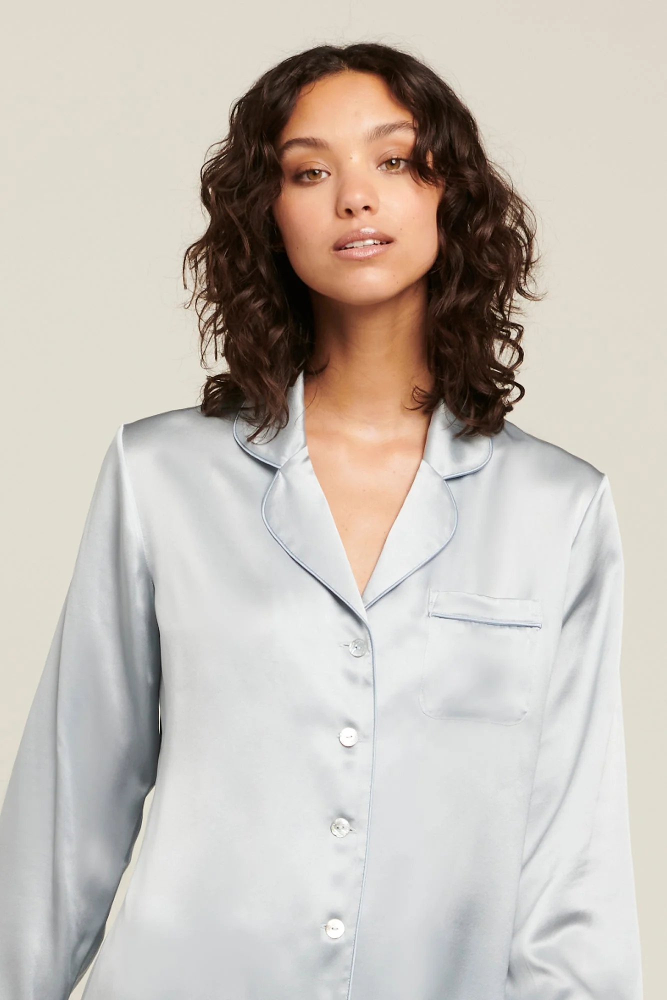 Silk Pajama | Pearl Blue - Image 4