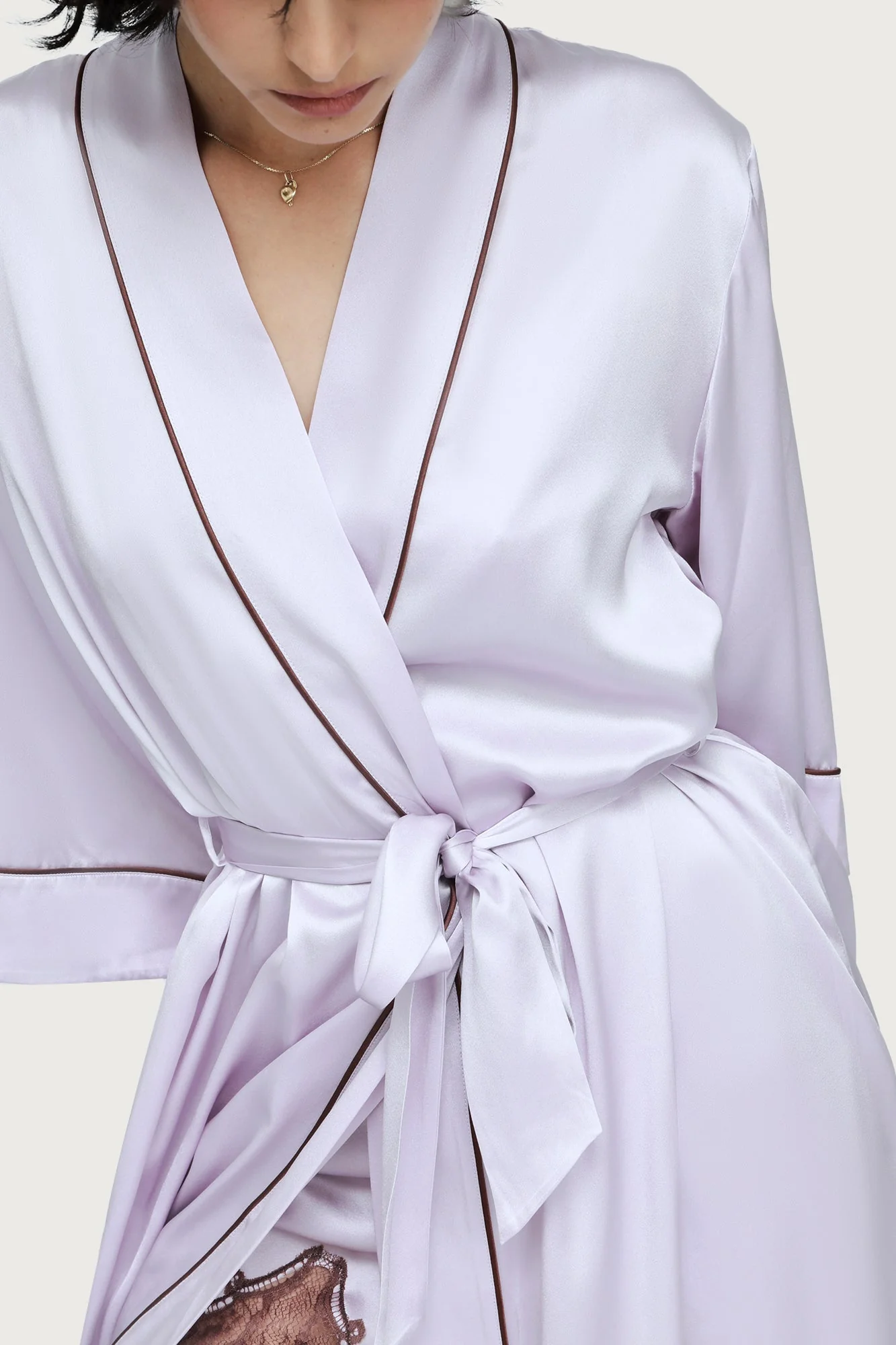 Silk Robe | Lilac Ash - Image 2