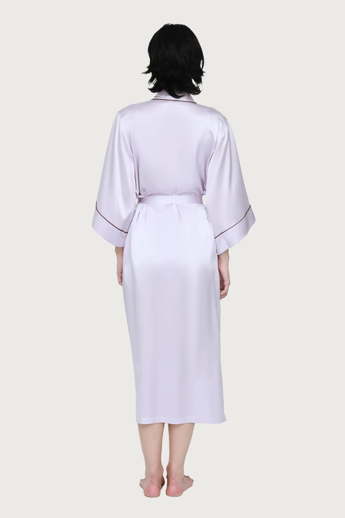 Silk Robe | Lilac Ash - Image 4