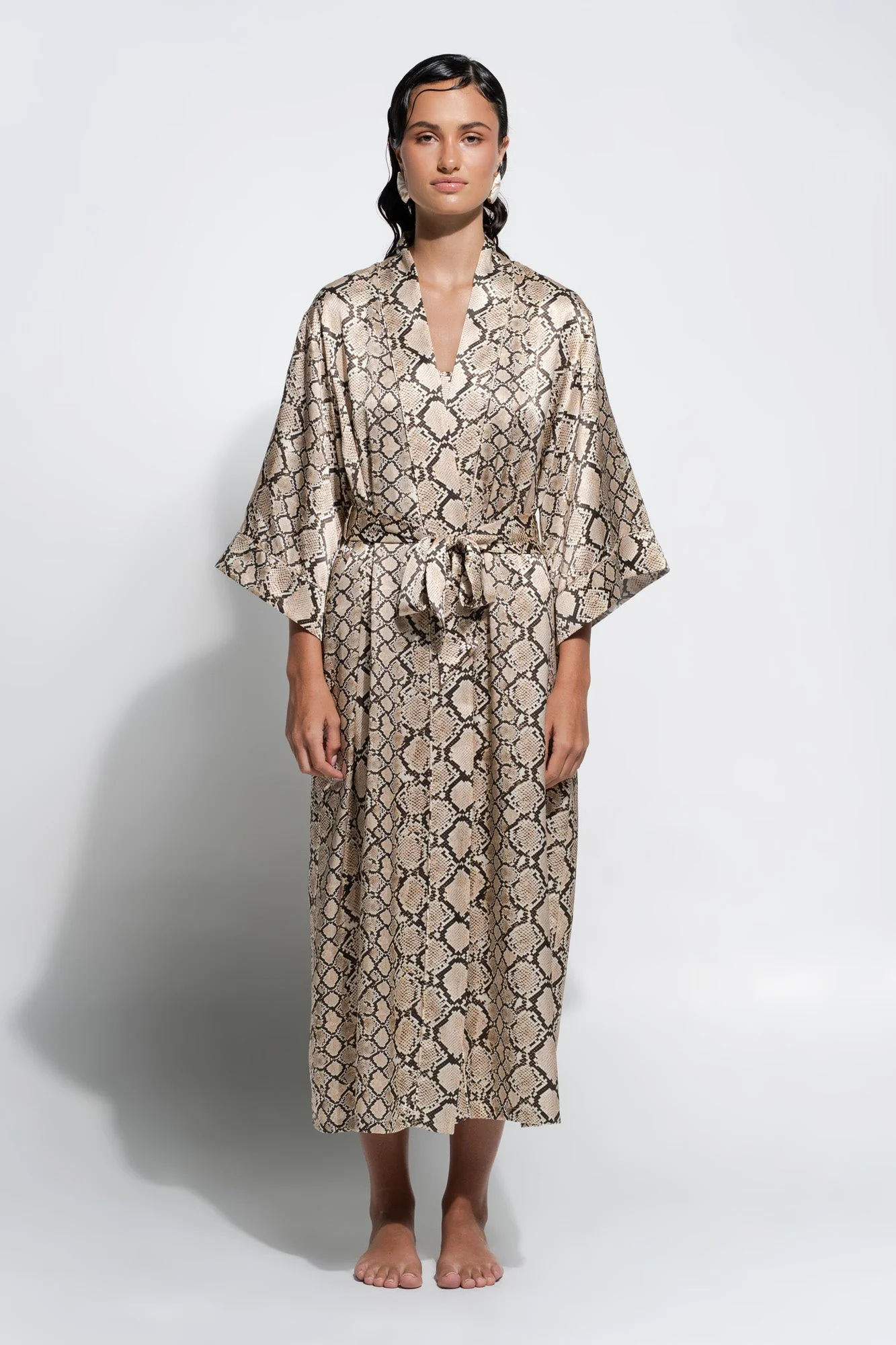 Silk Robe | Python Print - Image 3