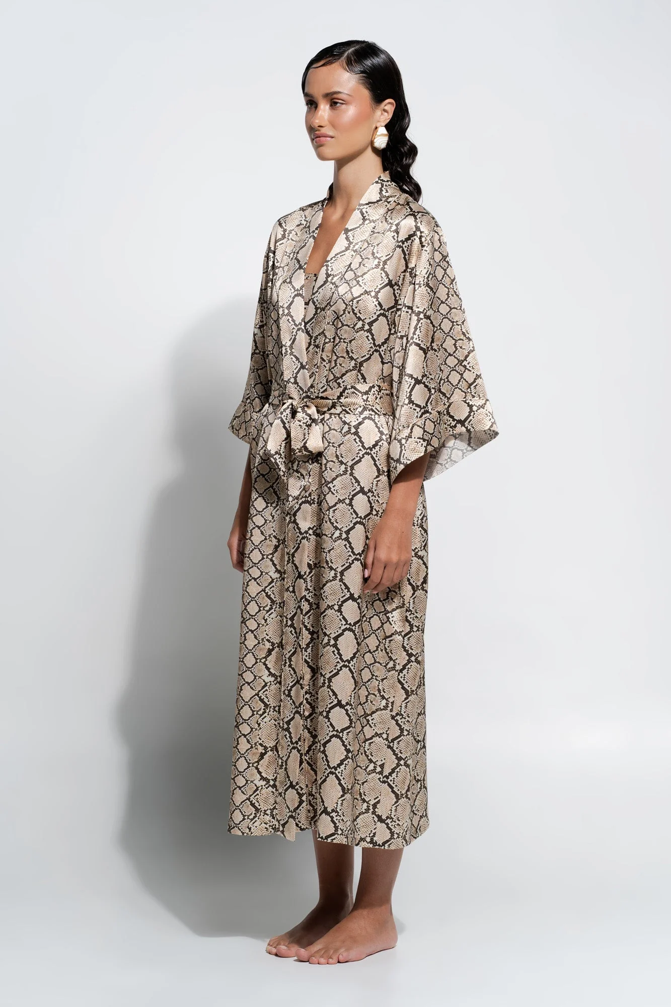 Silk Robe | Python Print - Image 4