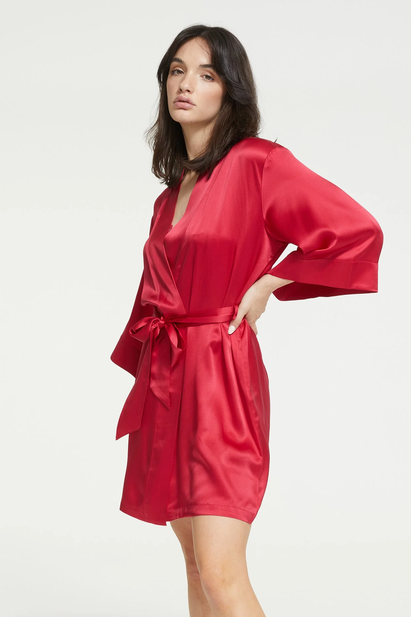 Silk Robe | Ruby - Image 3