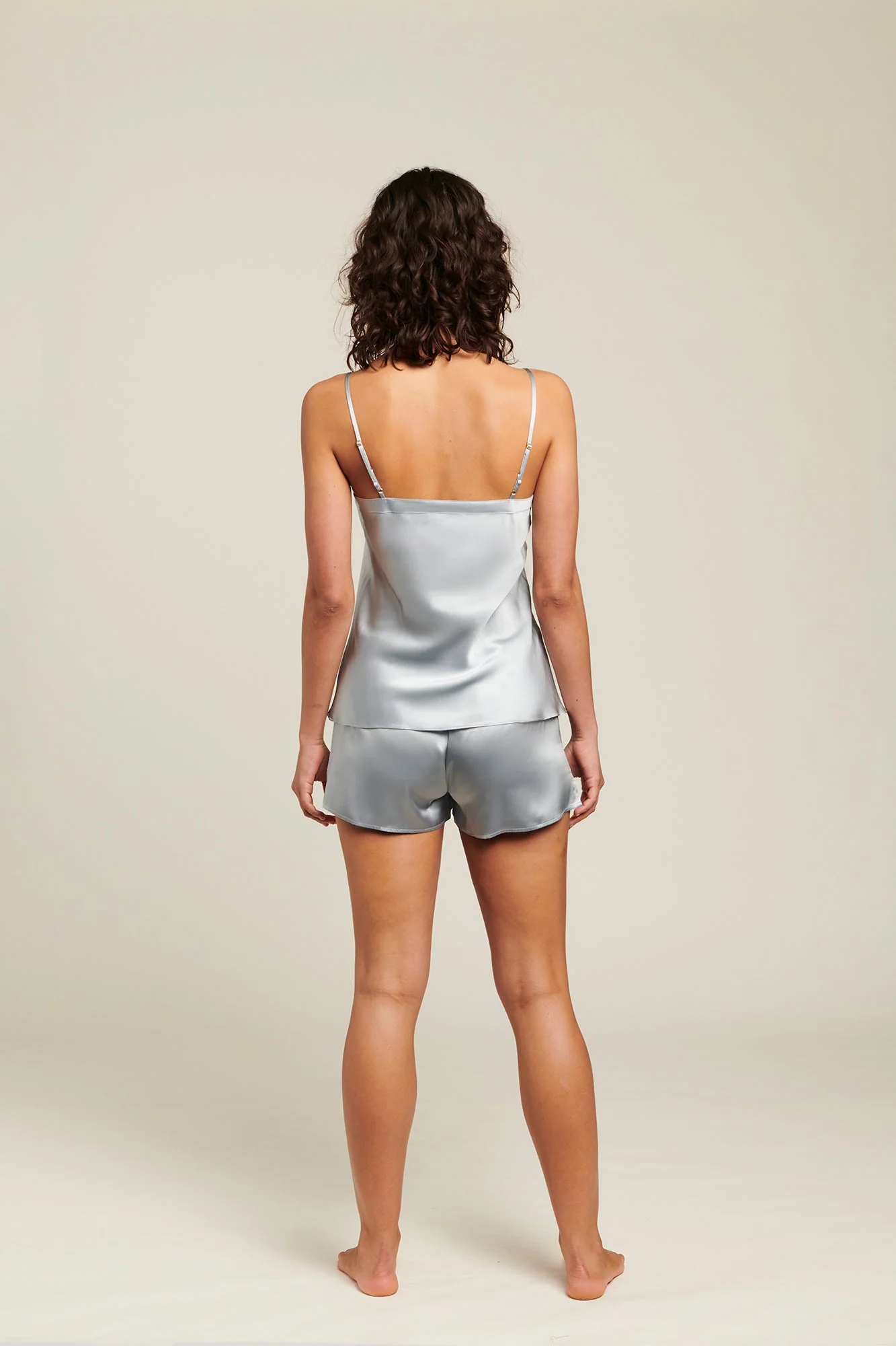 Silk Shorts | Pearl Blue - Image 4