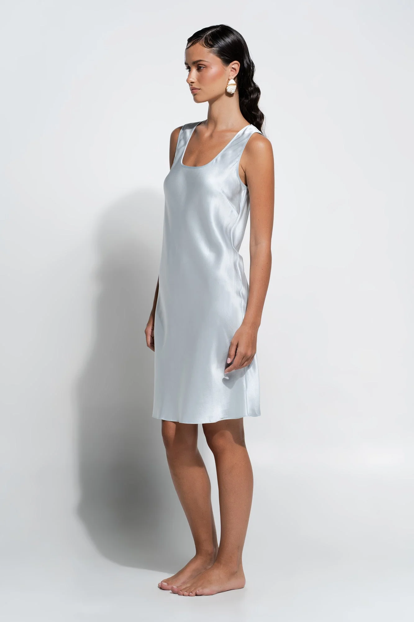 Silk Singlet Slip | Sky Blue - Image 3