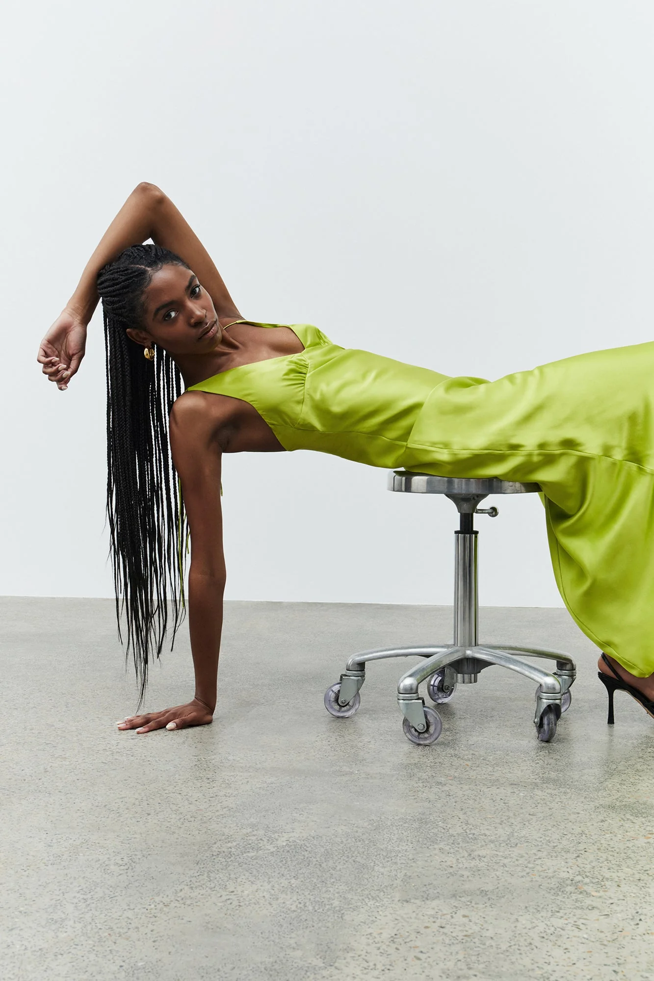 Sonia Maxi Dress | Electric Lime - Image 2