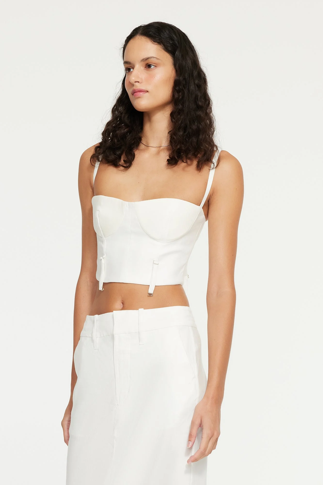 Suspender Bustier | White - Image 4