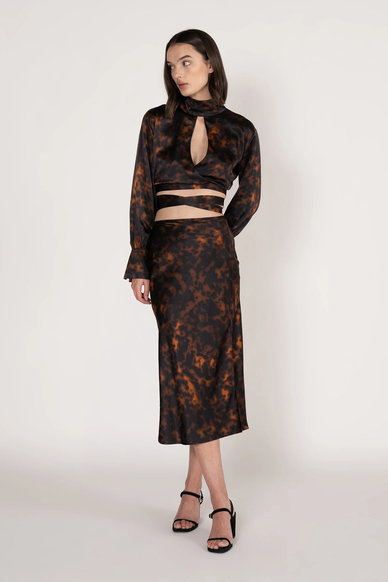 Thea Slim Line Skirt | Ember - Image 5