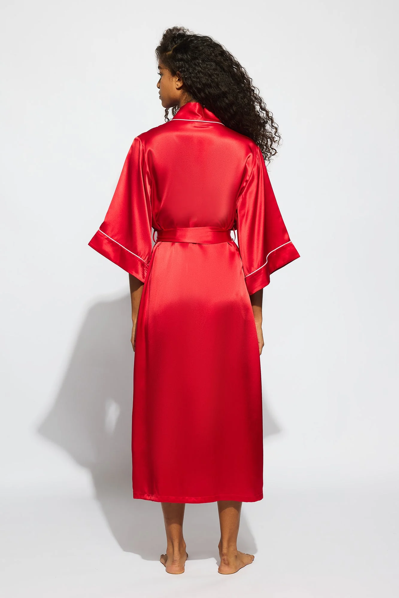 Valentina Robe | Chilli Red With Candy Pink - Image 6