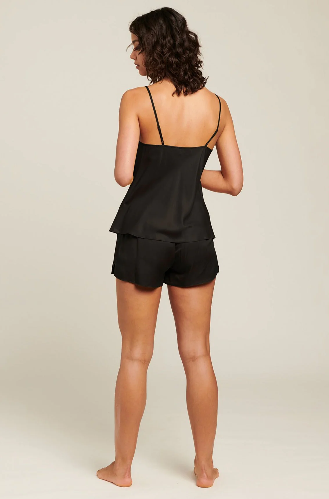 Washable Silk Shorts | Black - Image 5