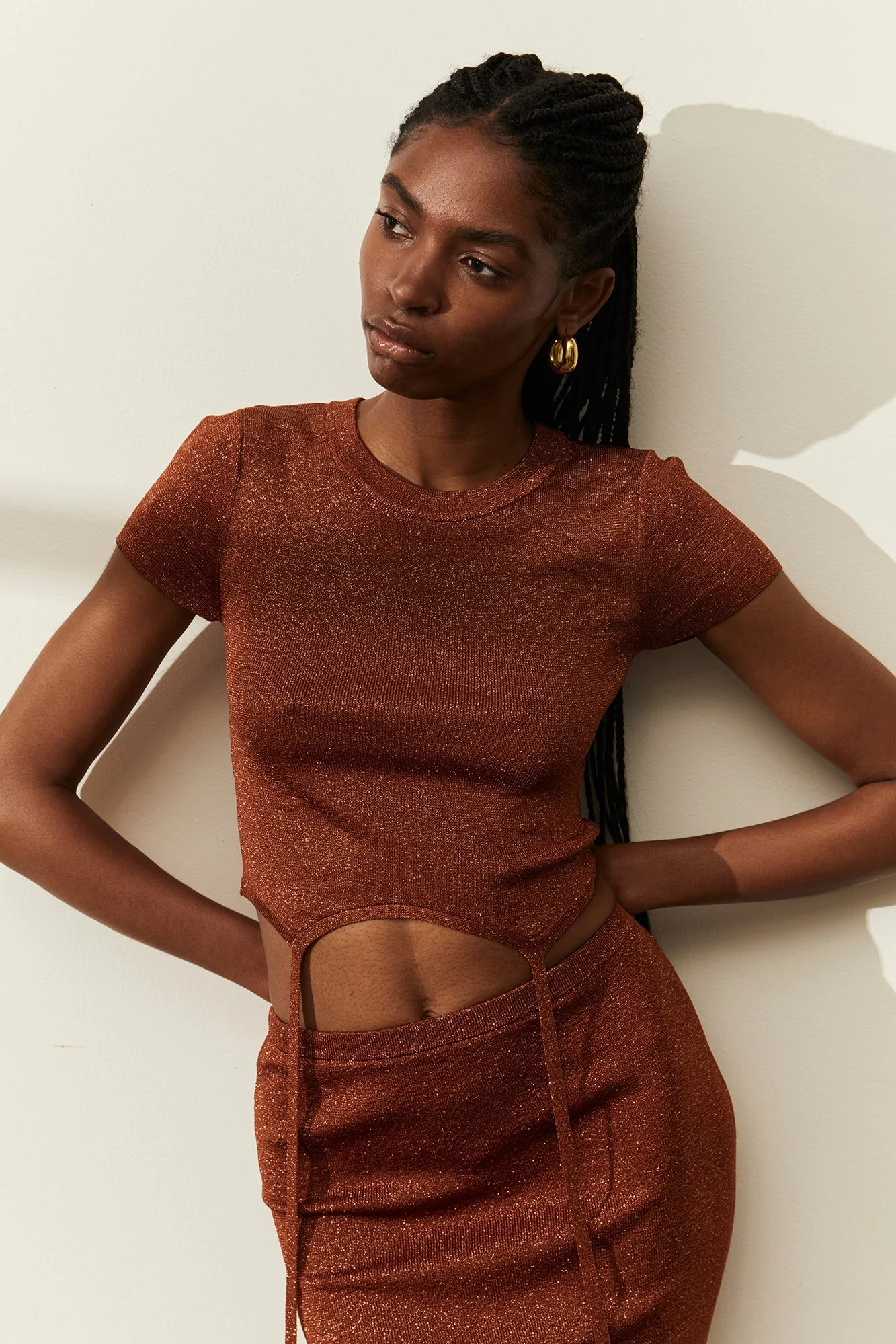 Yael Knit Top | Bronze - Image 2