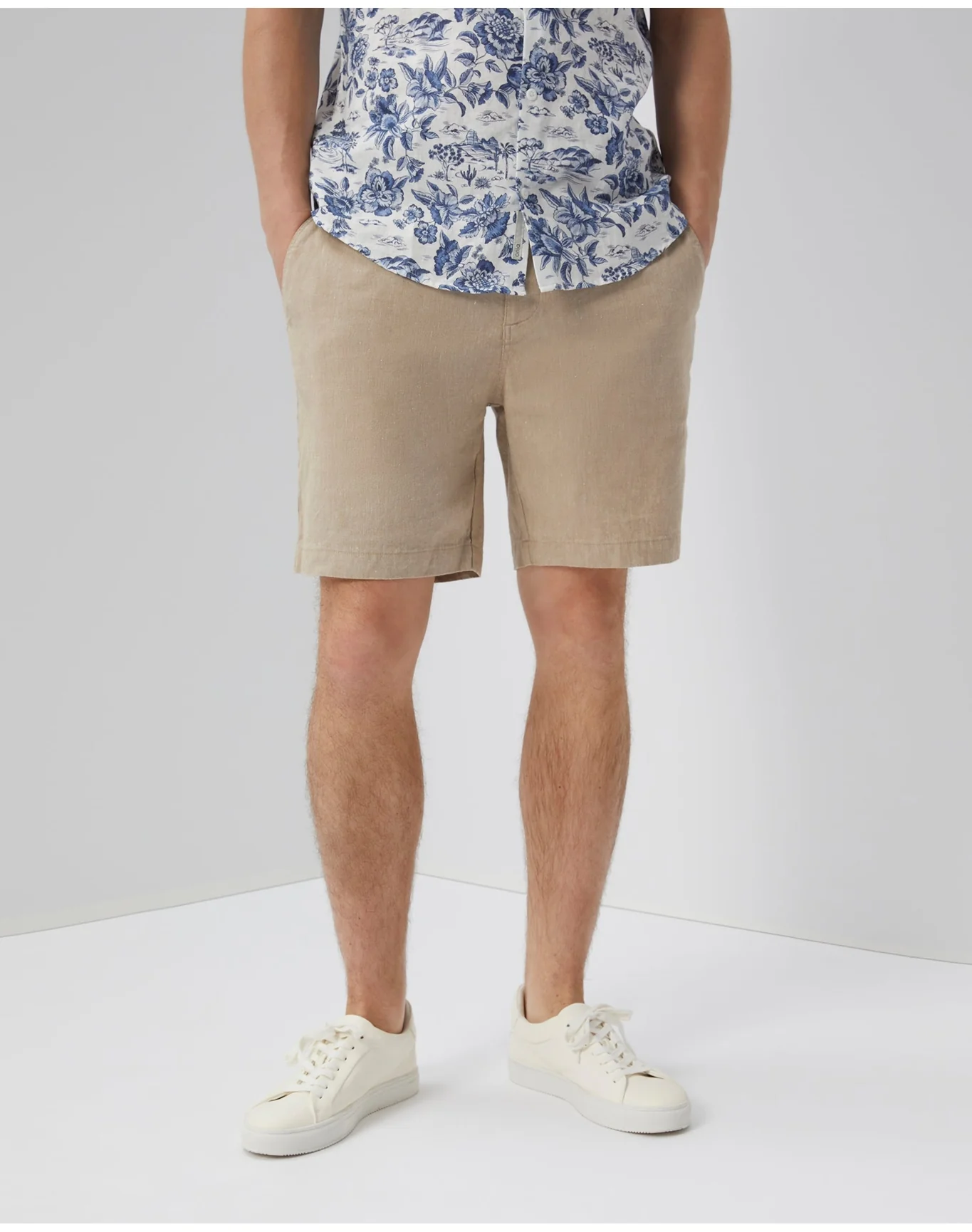 Men | 4 Way Stretch Hybrid Walk Short 7" | Sand - Image 2