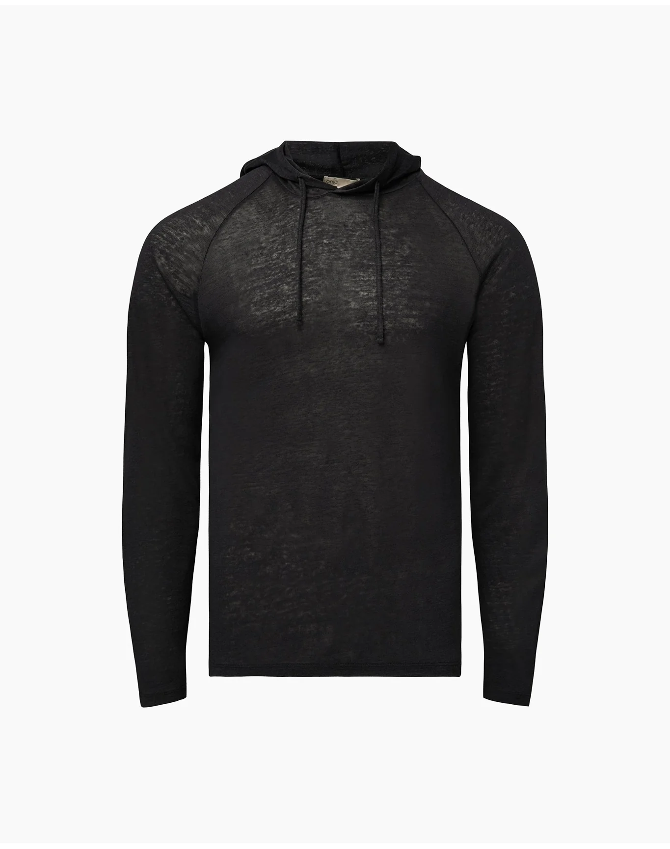 Men | Aaron Linen Hoodie | Gunmetal - Image 2