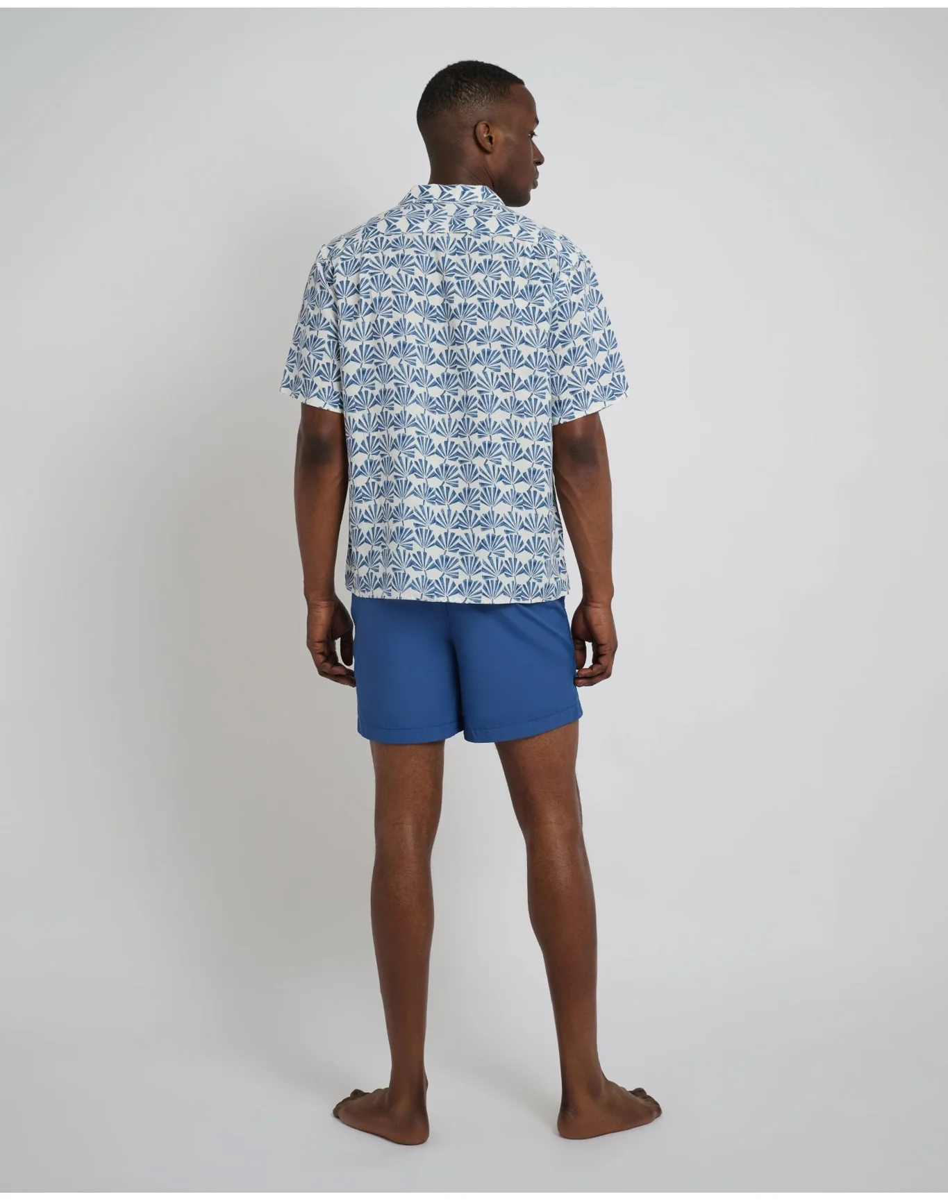 Men | Air Linen Vacation Shirt | Dark Blue - Image 5
