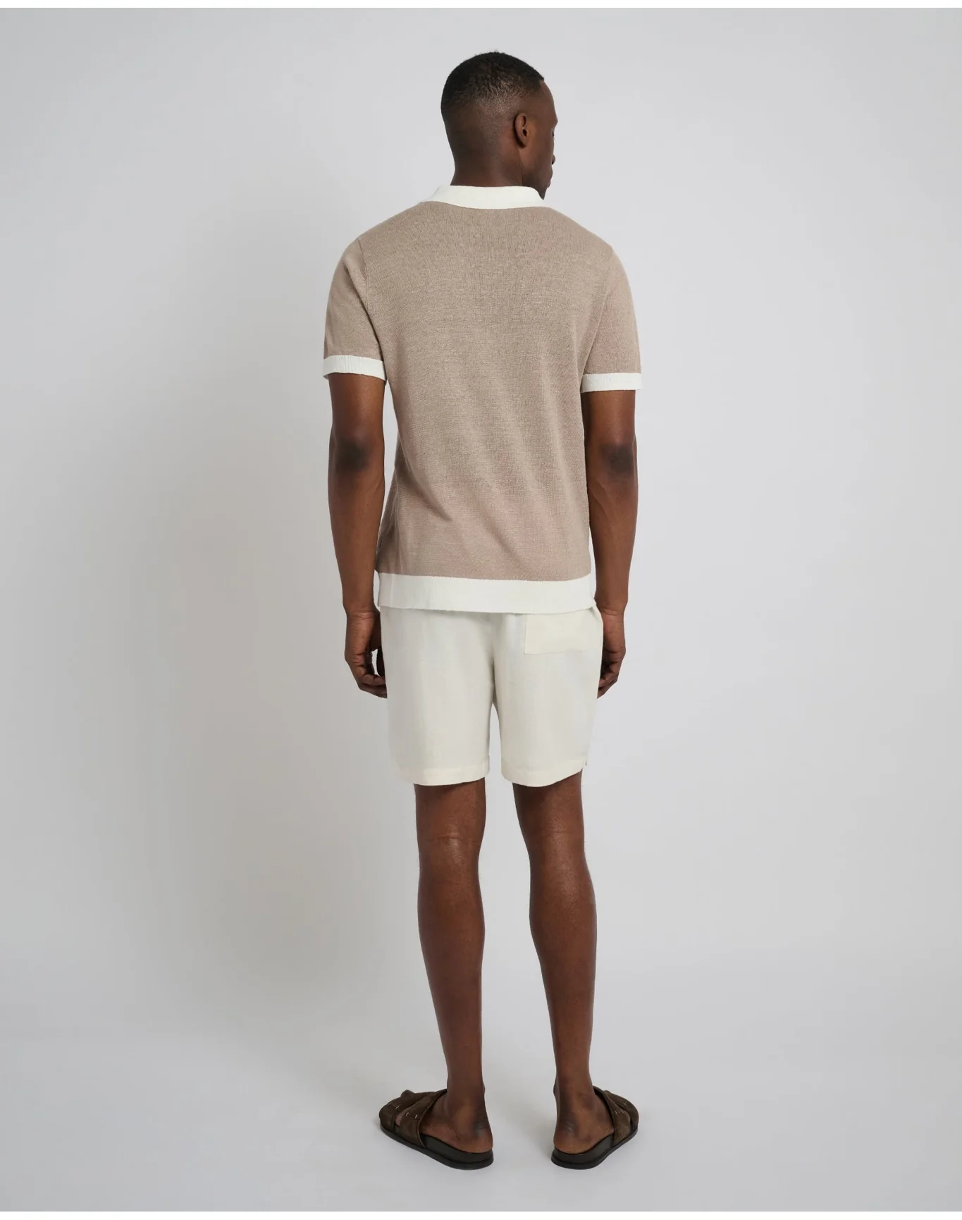 Men | Classic Pull On Linen Short 6" | Oat - Image 5