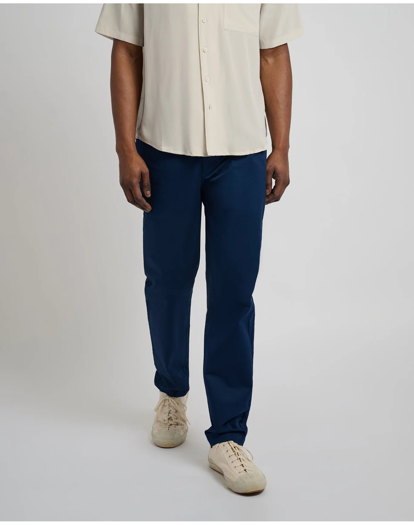 Men | Garment Dye Cotton Drawstring Pant | Deep Navy - Image 3