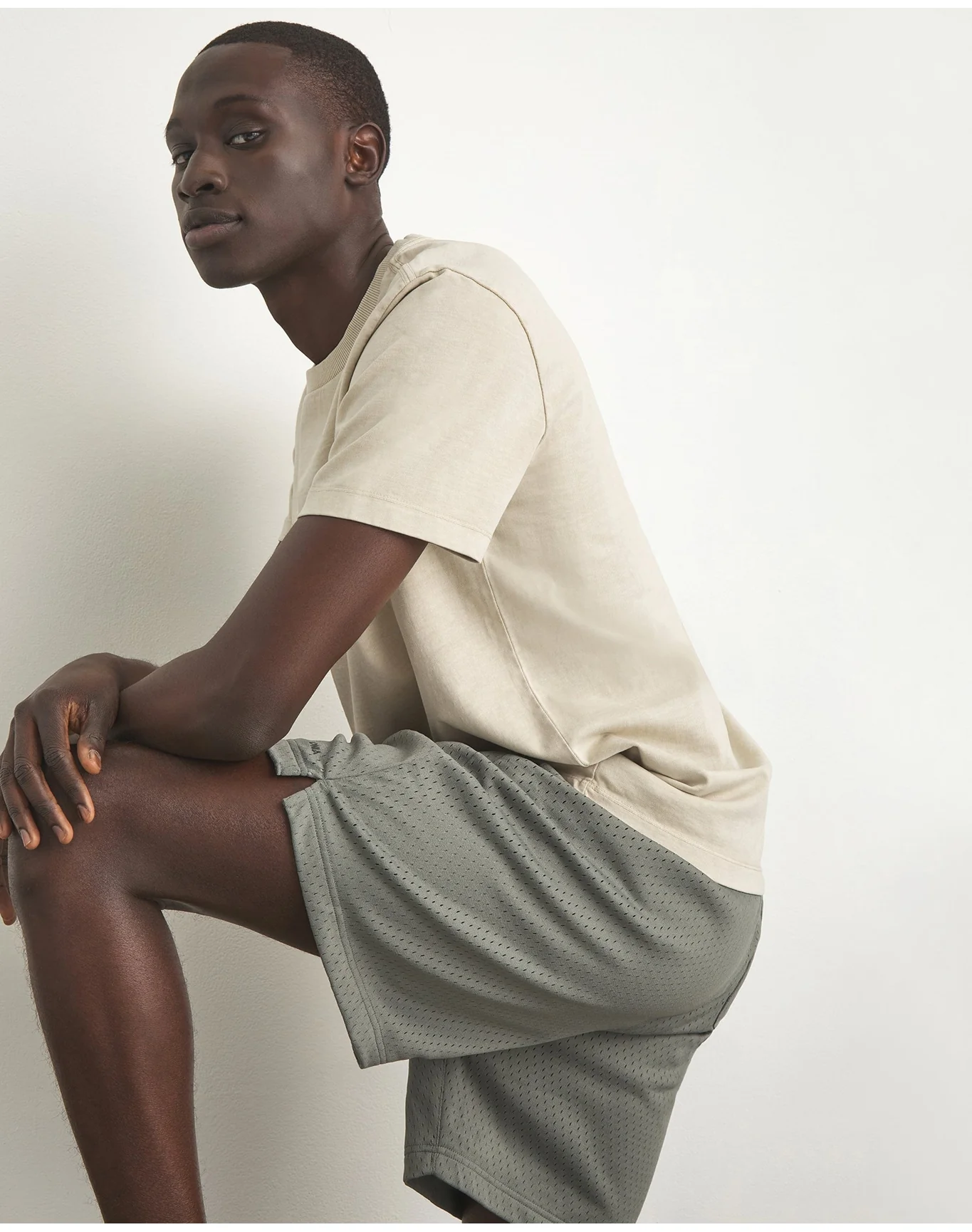 Men | Garment Dye Jersey Crew Neck Tee | Lilac - Image 10