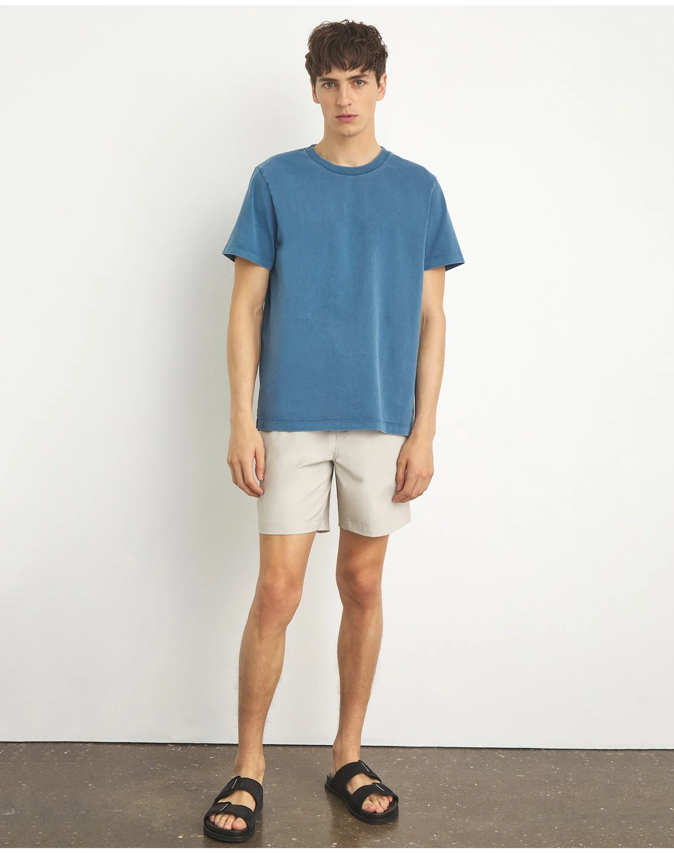 Men | Garment Dye Jersey Crew Neck Tee | Lilac - Image 15