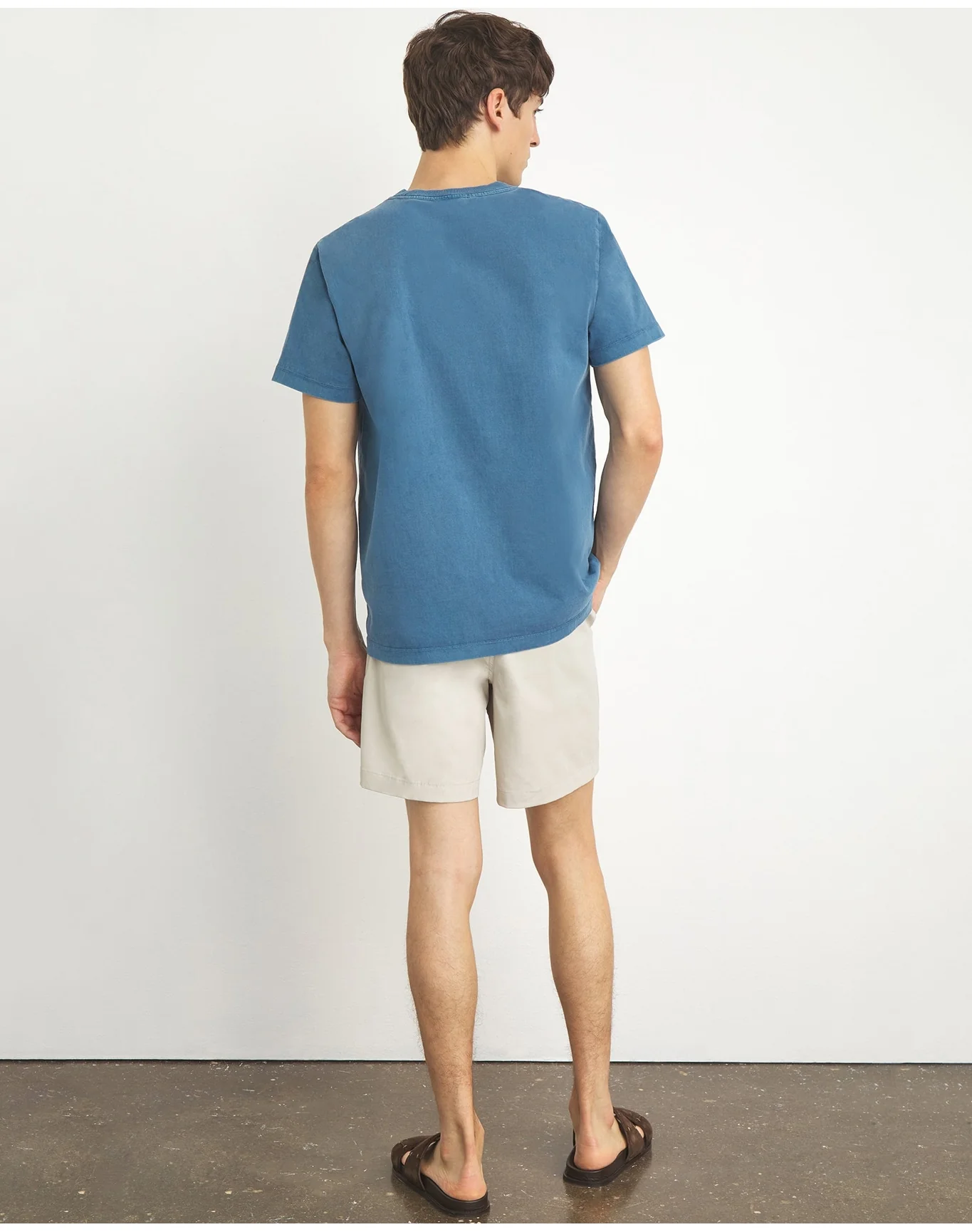 Men | Garment Dye Jersey Crew Neck Tee | Lilac - Image 16
