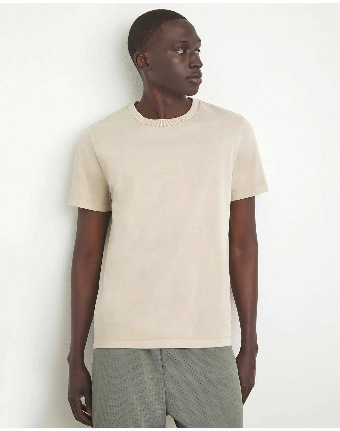 Men | Garment Dye Jersey Crew Neck Tee | Lilac - Image 6
