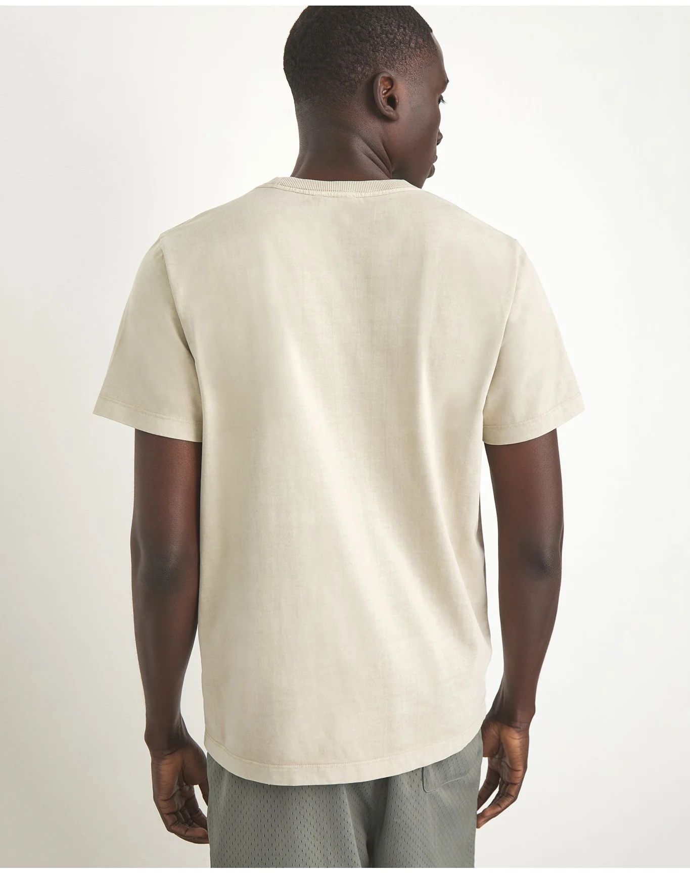 Men | Garment Dye Jersey Crew Neck Tee | Lilac - Image 8