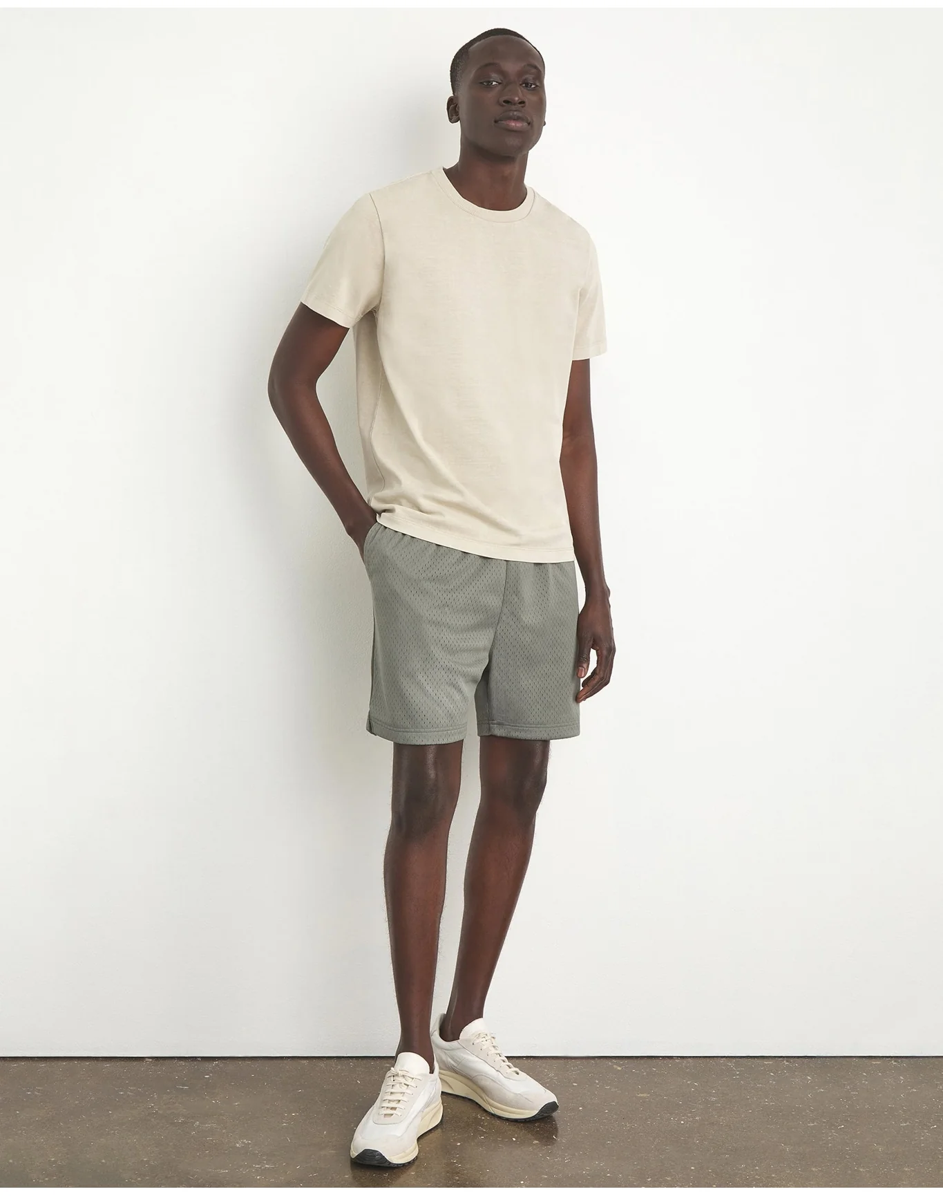 Men | Garment Dye Jersey Crew Neck Tee | Lilac - Image 9
