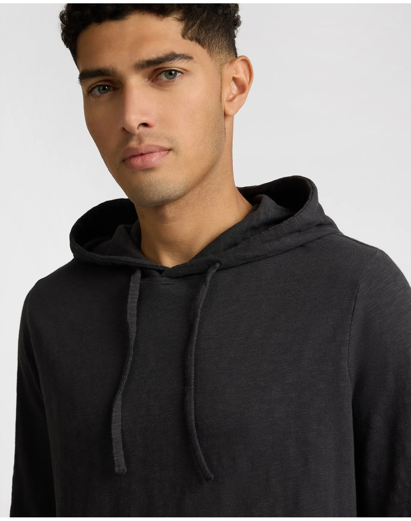 Men | Heavyweight Slub Hoodie | Noir - Image 3