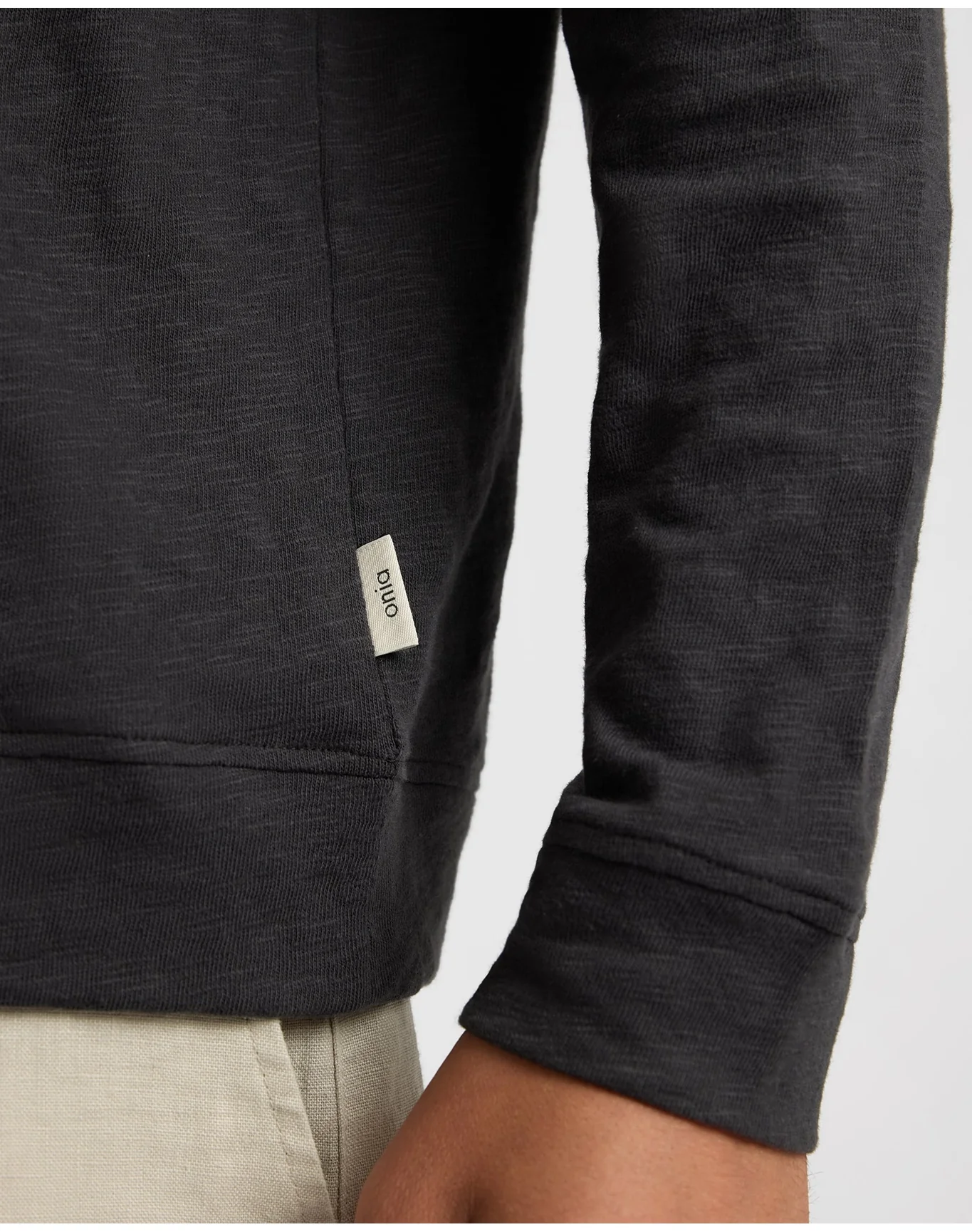 Men | Heavyweight Slub Hoodie | Noir - Image 4