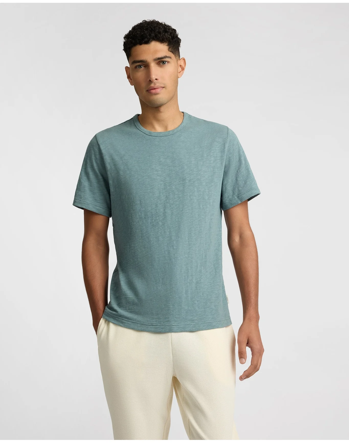 Men | Heavyweight Slub Tee | Fern - Image 2