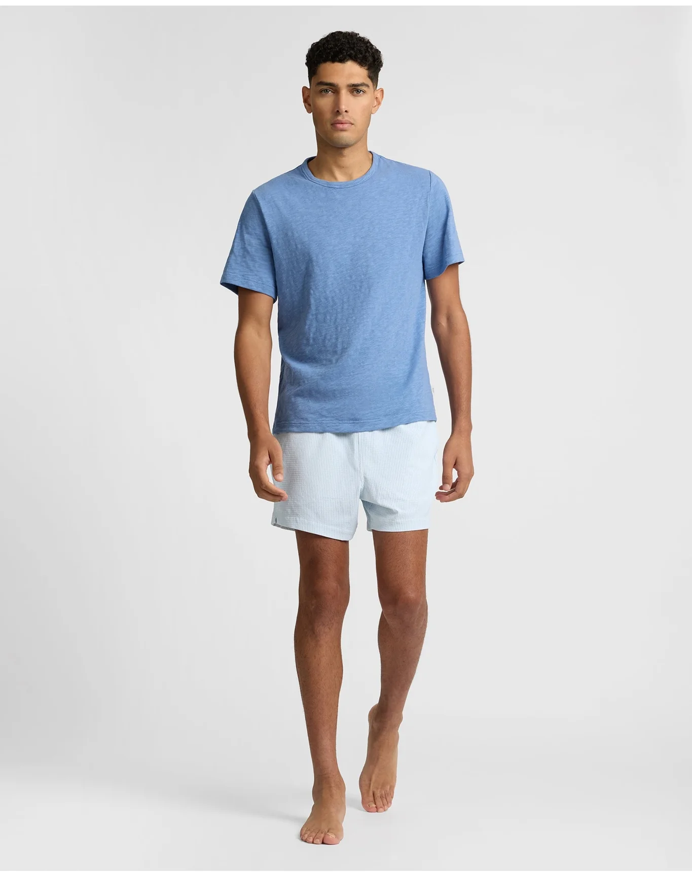 Men | Heavyweight Slub Tee | Indigo - Image 3
