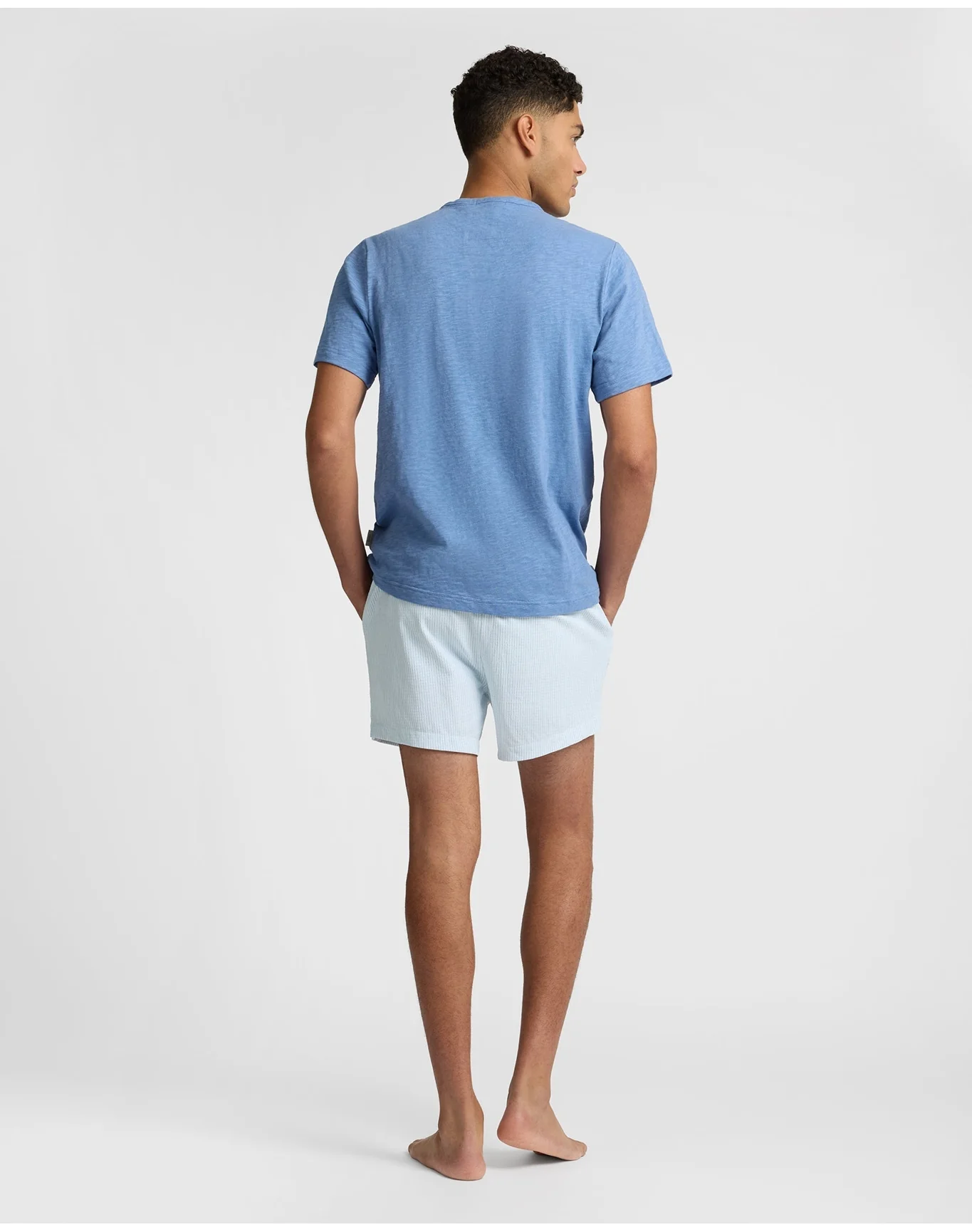 Men | Heavyweight Slub Tee | Indigo - Image 4