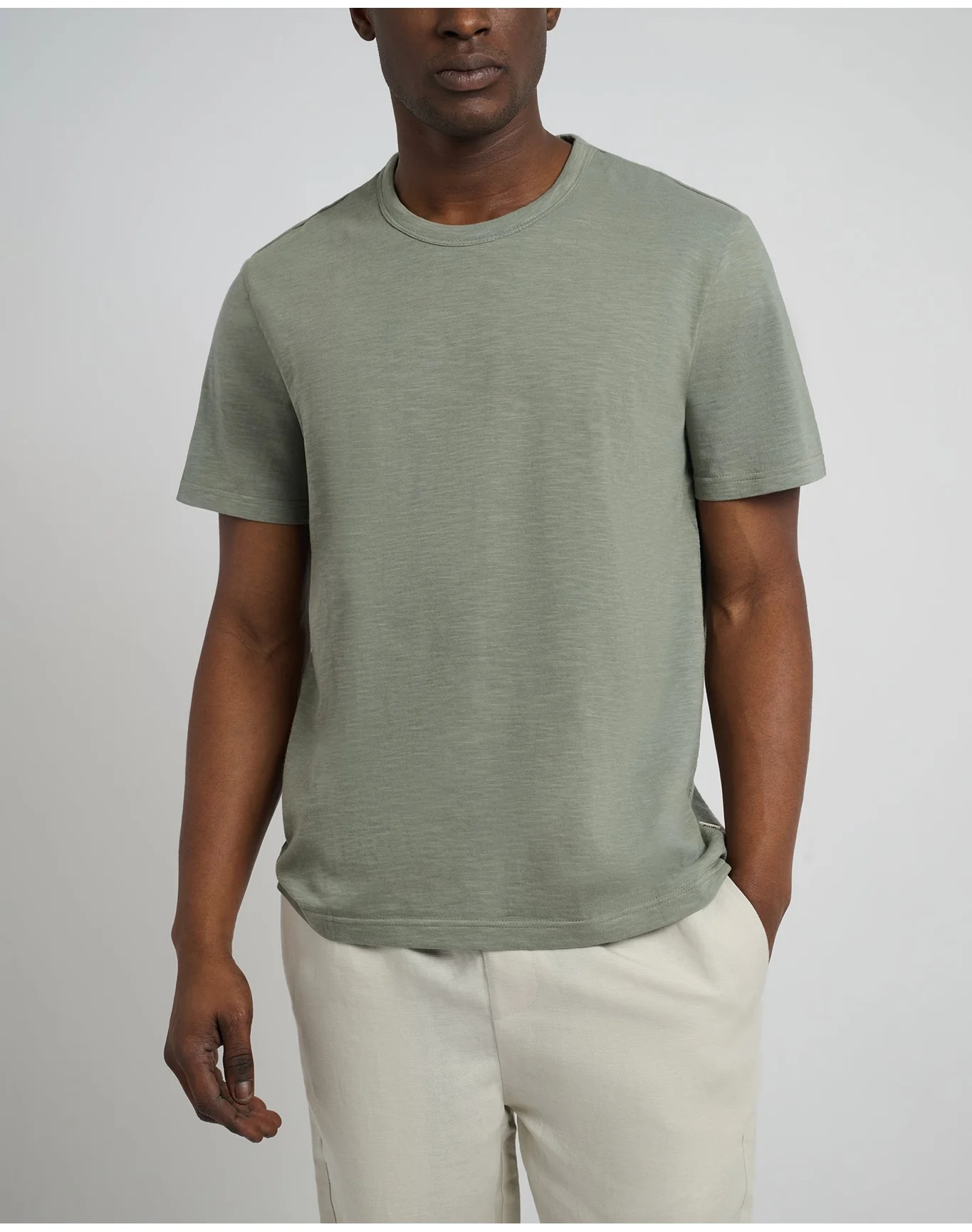 Men | Slub Tee | Agave - Image 2