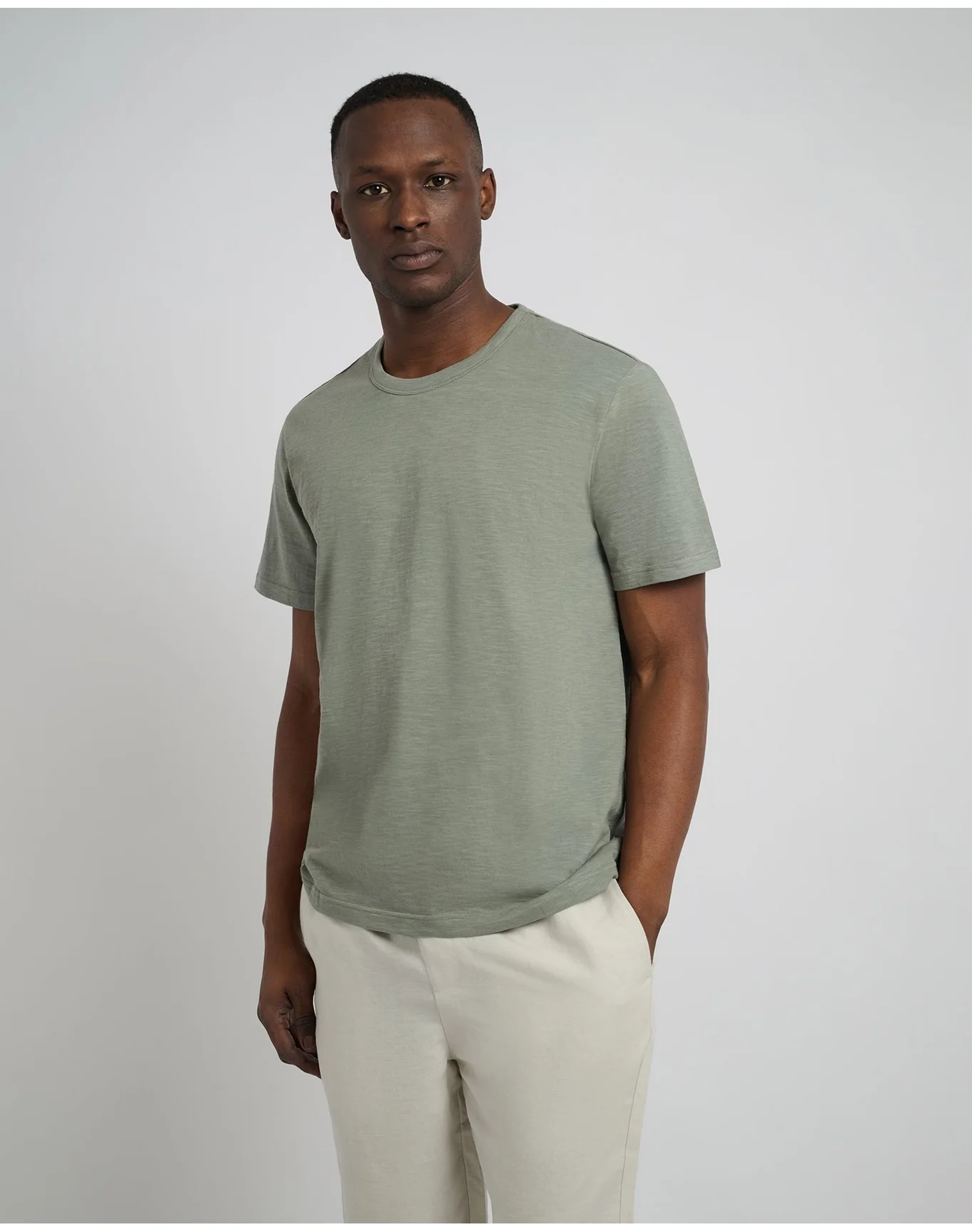 Men | Slub Tee | Agave - Image 4