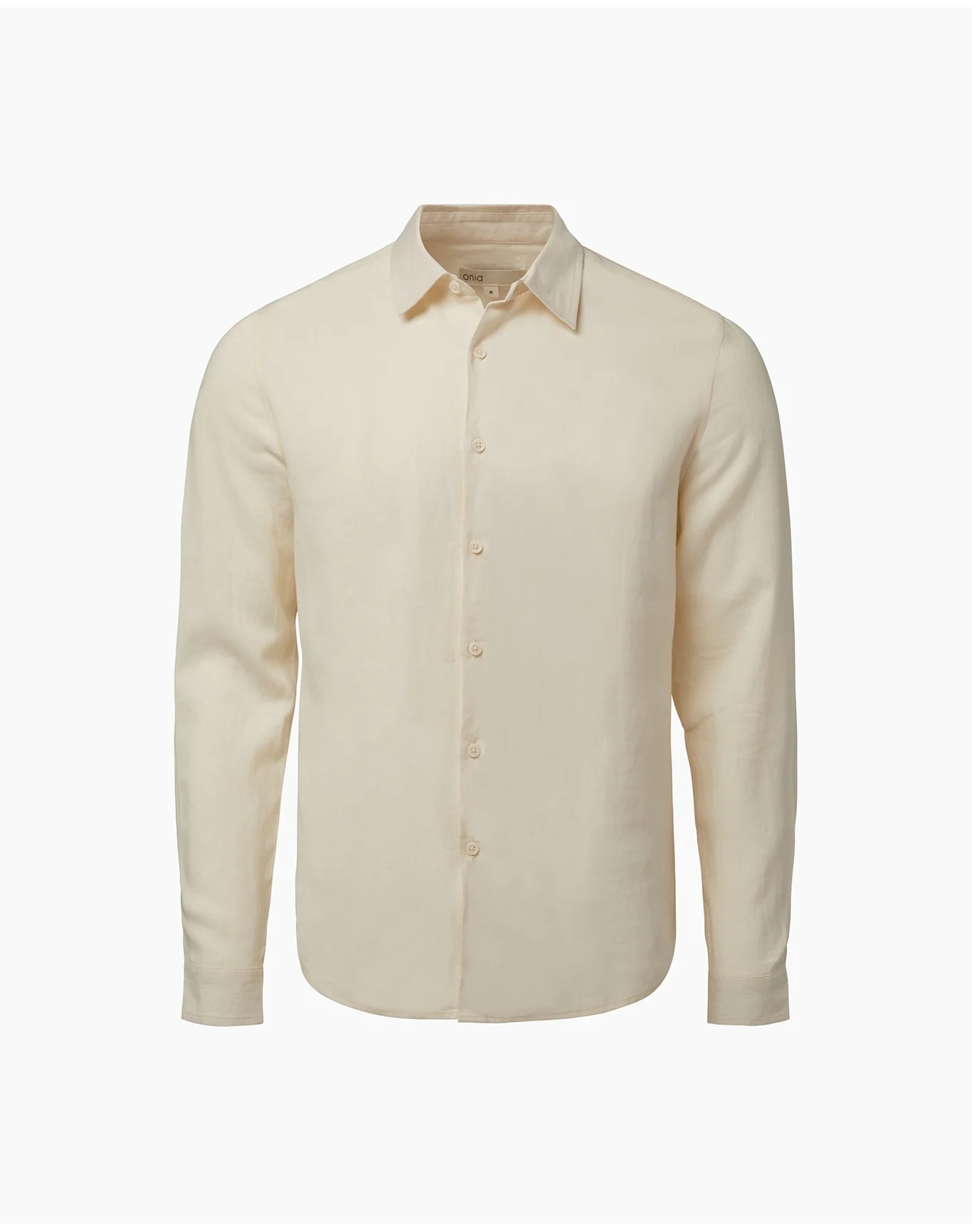 Men | Standard Long Sleeve Linen Shirt | Oat