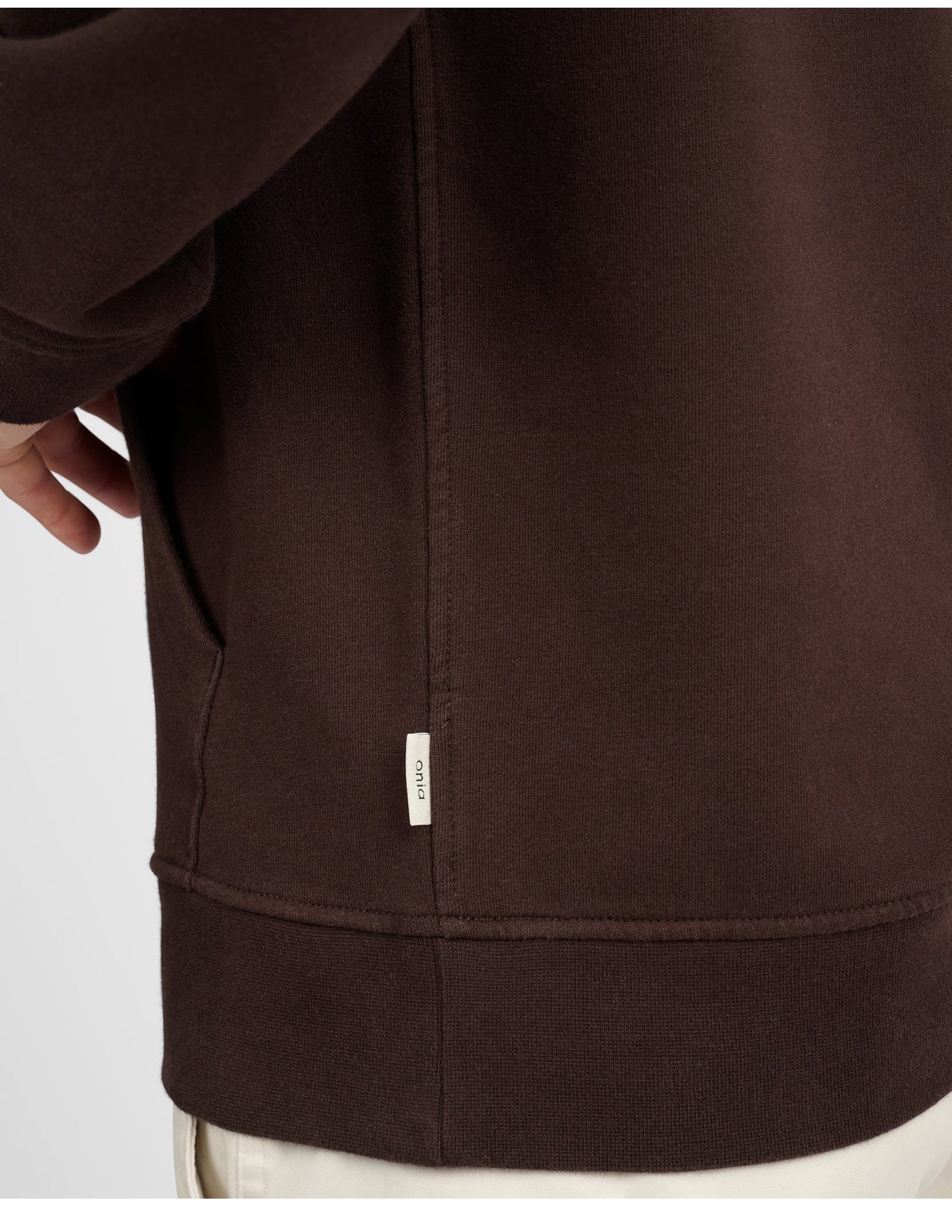 Men | Stretch Terry Pullover Hoodie | Dark Java - Image 4
